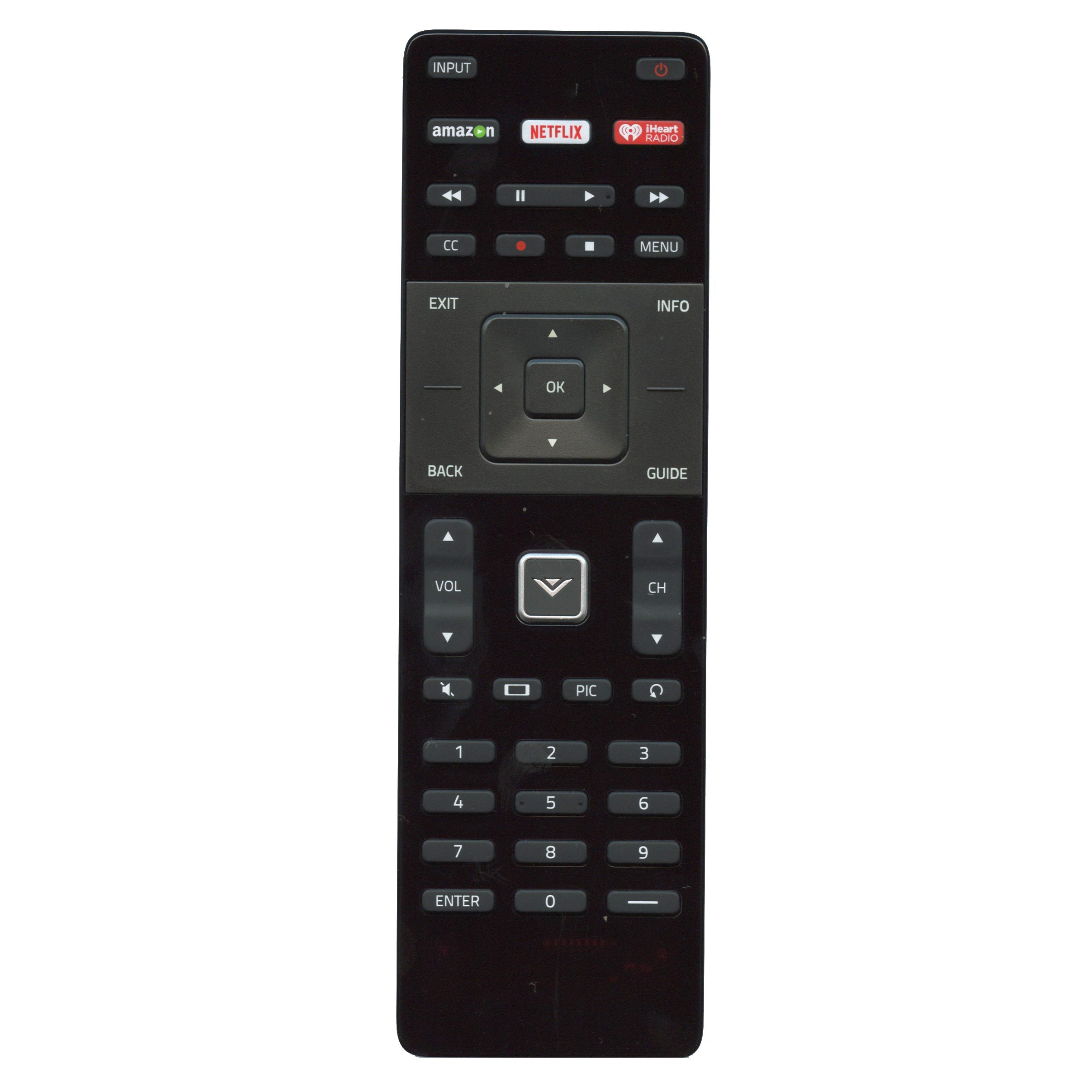 Vizio XRT122 Smart TV Remote Control | Amazon | Netflix | IHeart Radio - 98003061083