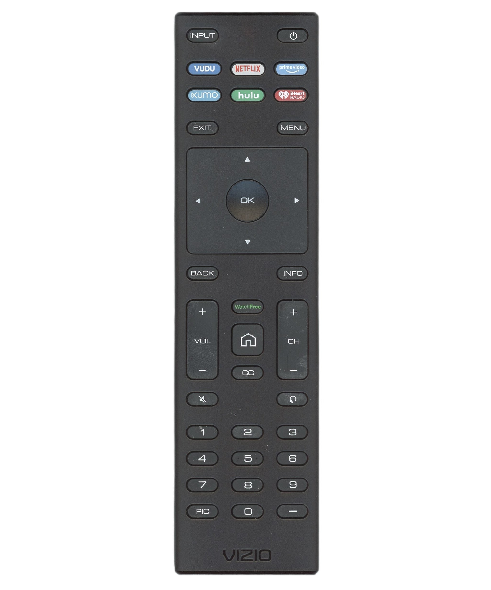 Vizio XRT136 TV Remote Control - 398GR14BEVZY0010DP