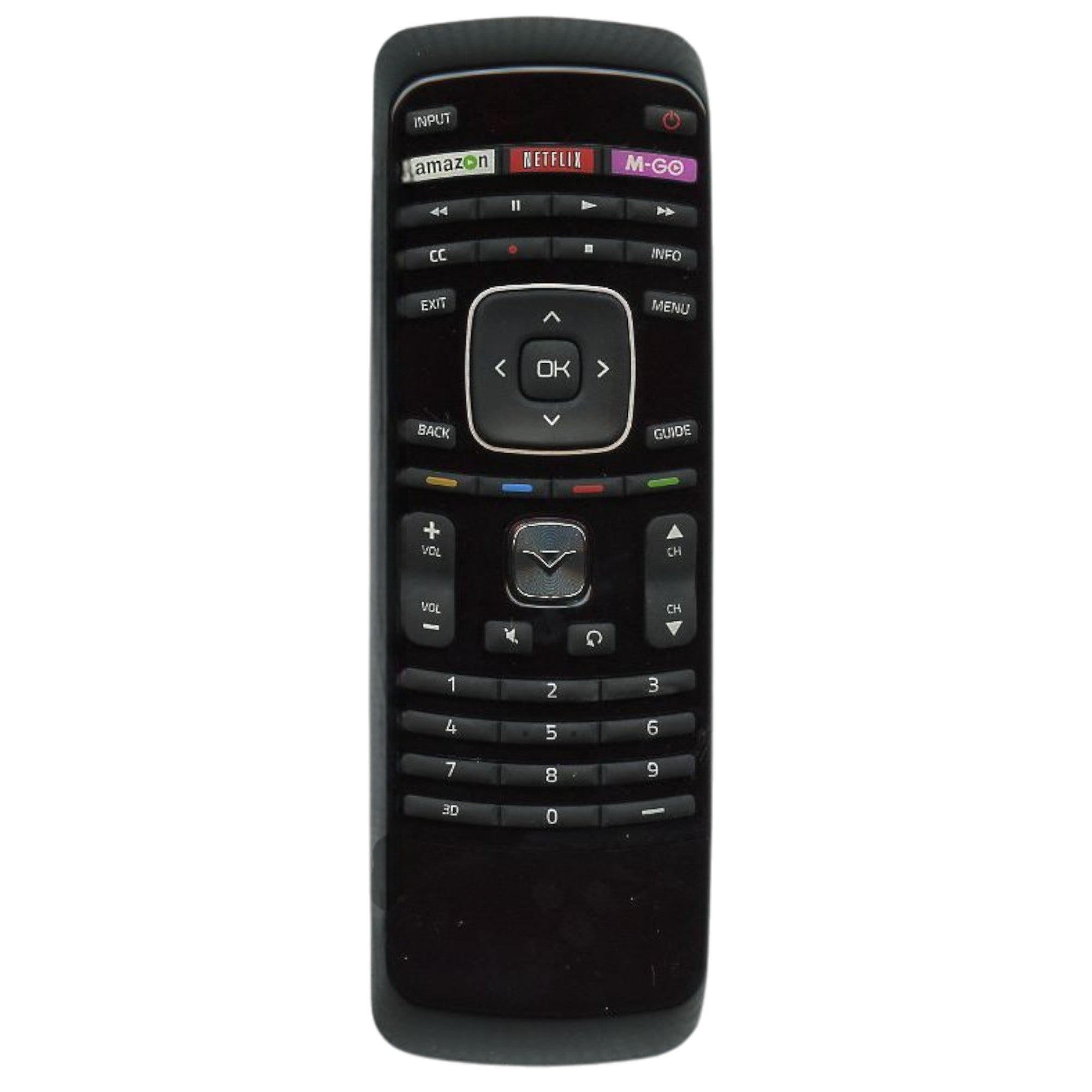 Vizio XRT303 Qwerty Keyboard TV Remote Control - Amazon, Netflix, MGo - 98003061040