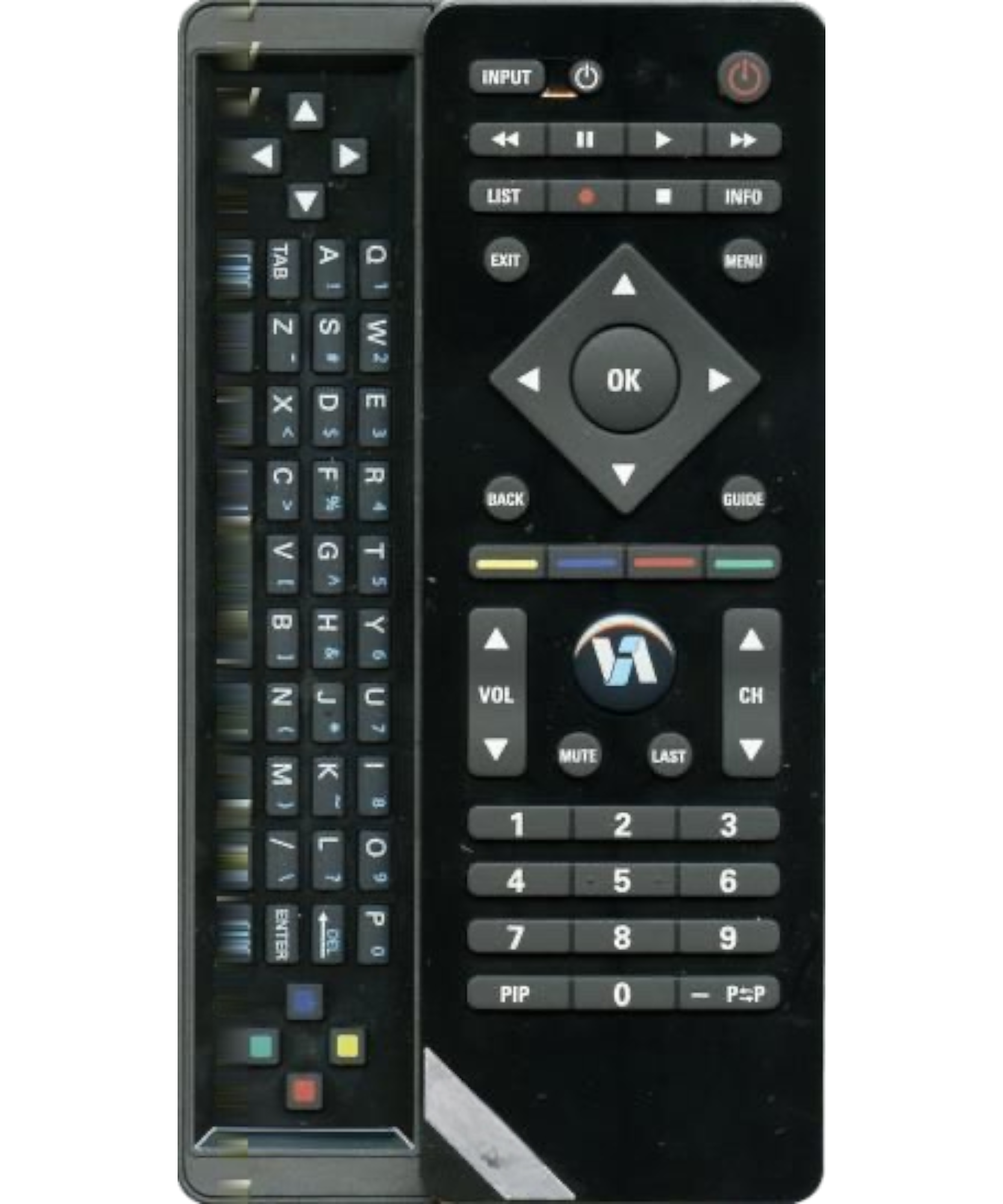 Vizio VUR10 Bluetooth TV Remote Control with QWERTY keyboard