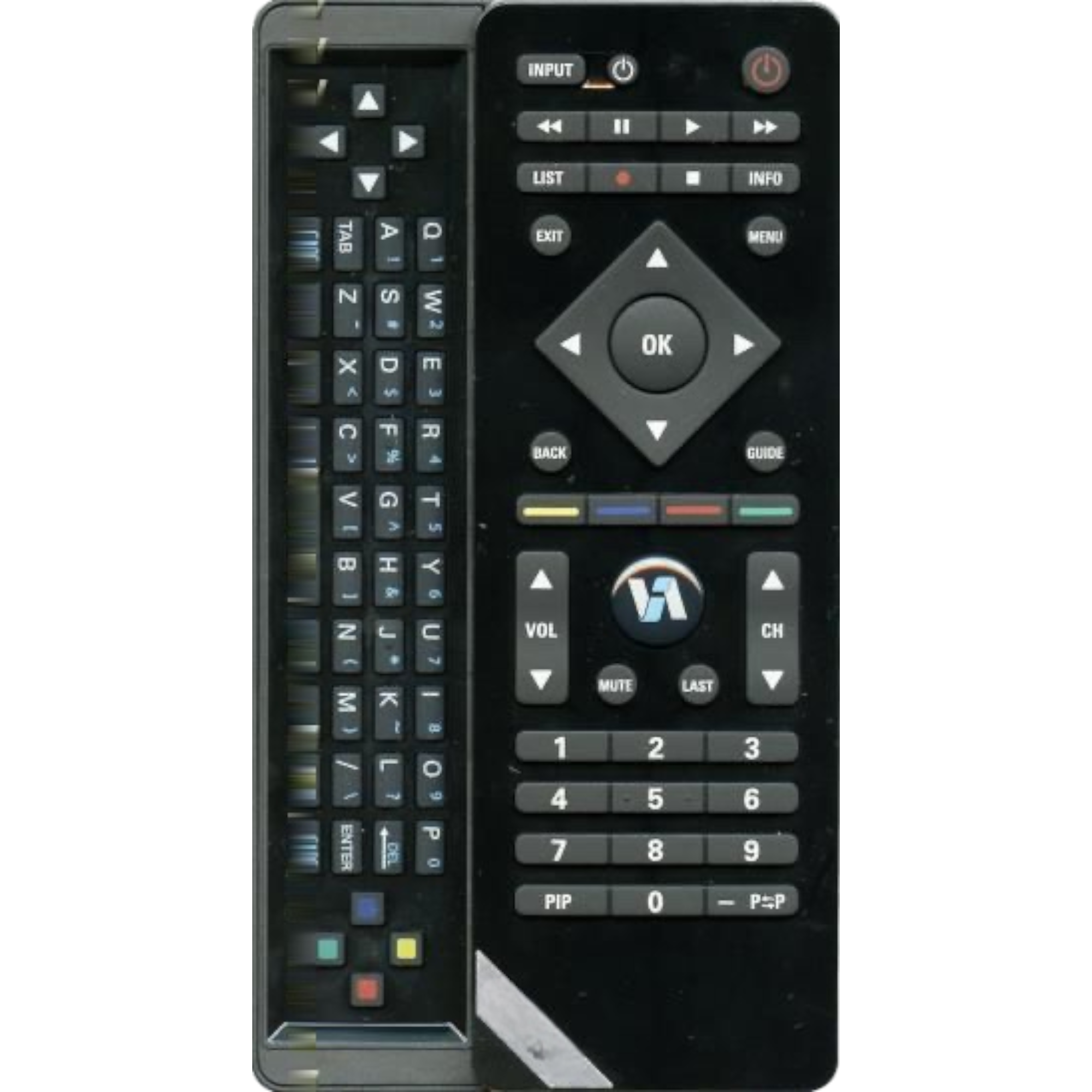 Vizio VUR10 Bluetooth TV Remote Control with QWERTY keyboard