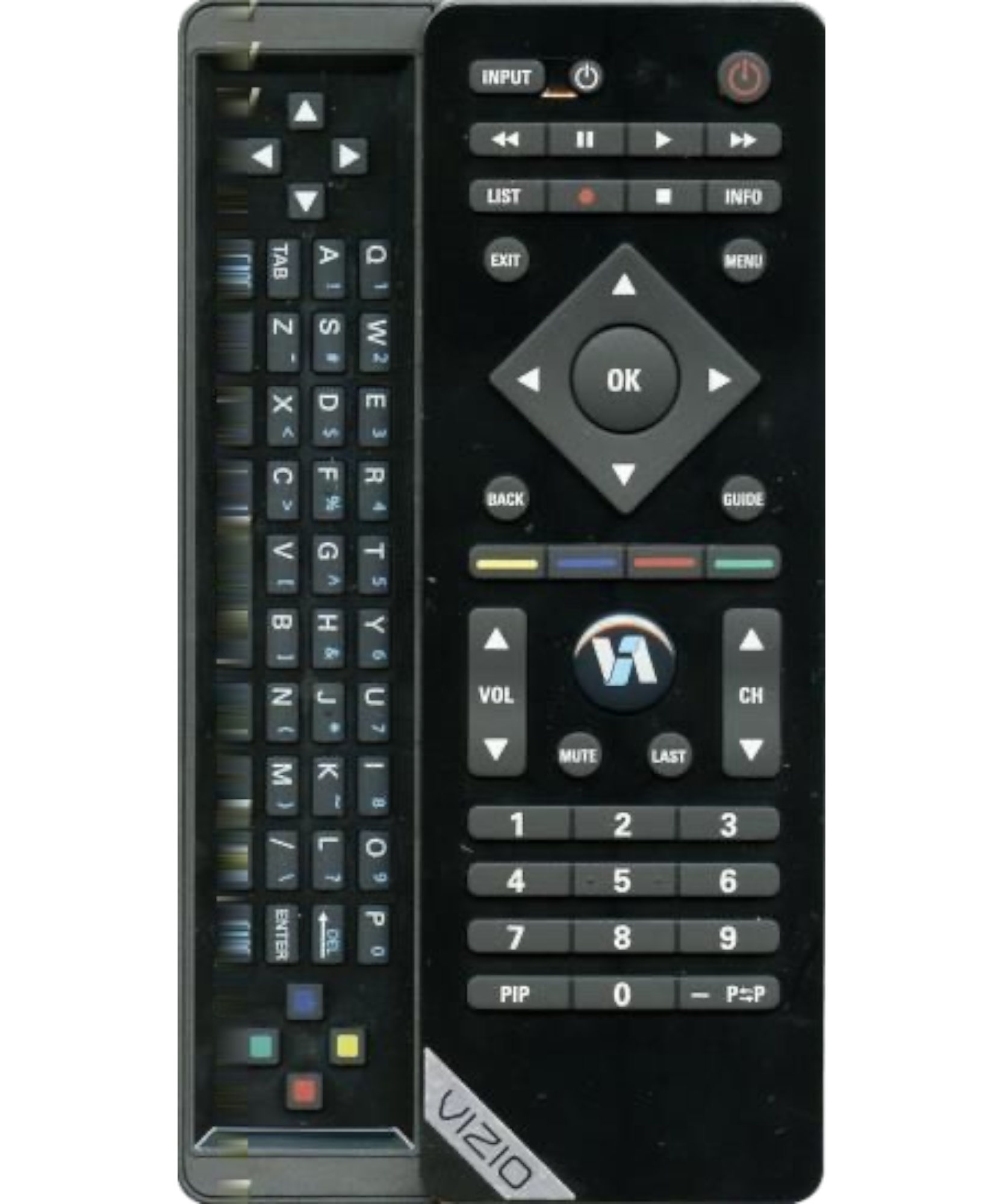 Vizio VUR10 Bluetooth TV Remote Control with QWERTY keyboard