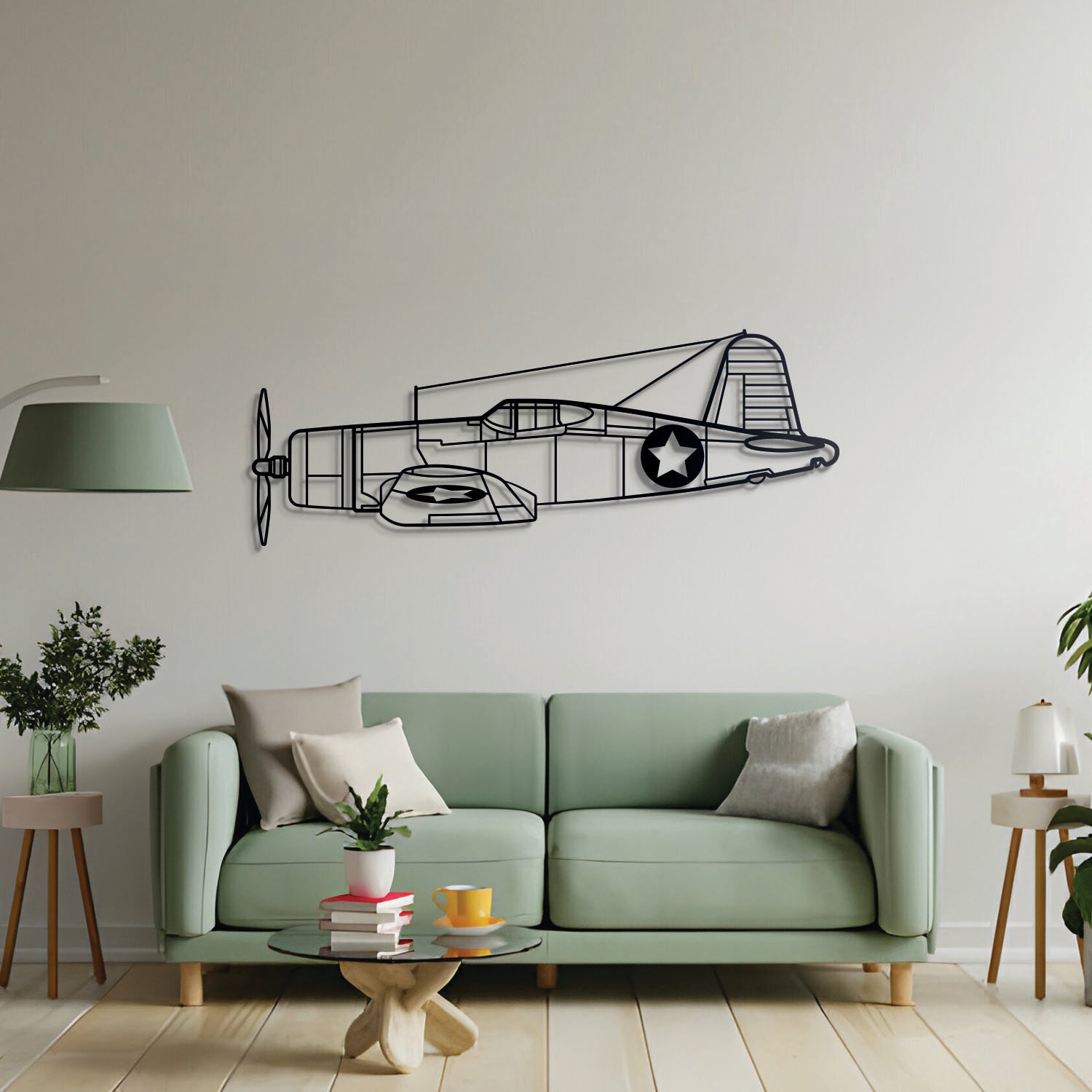 F4U Corsair Metal Aircraft Wall Art - NCP0072