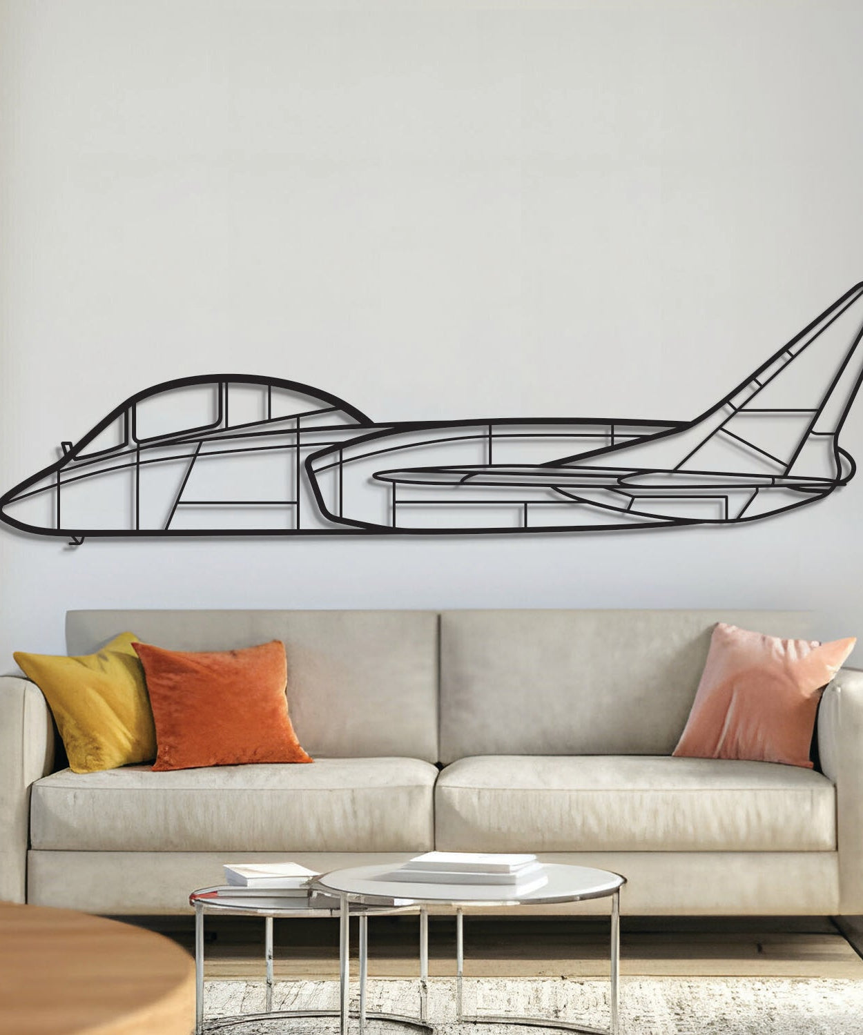 F7U-3 Cutlass Metallflugzeug-Wandkunst - NCP0325