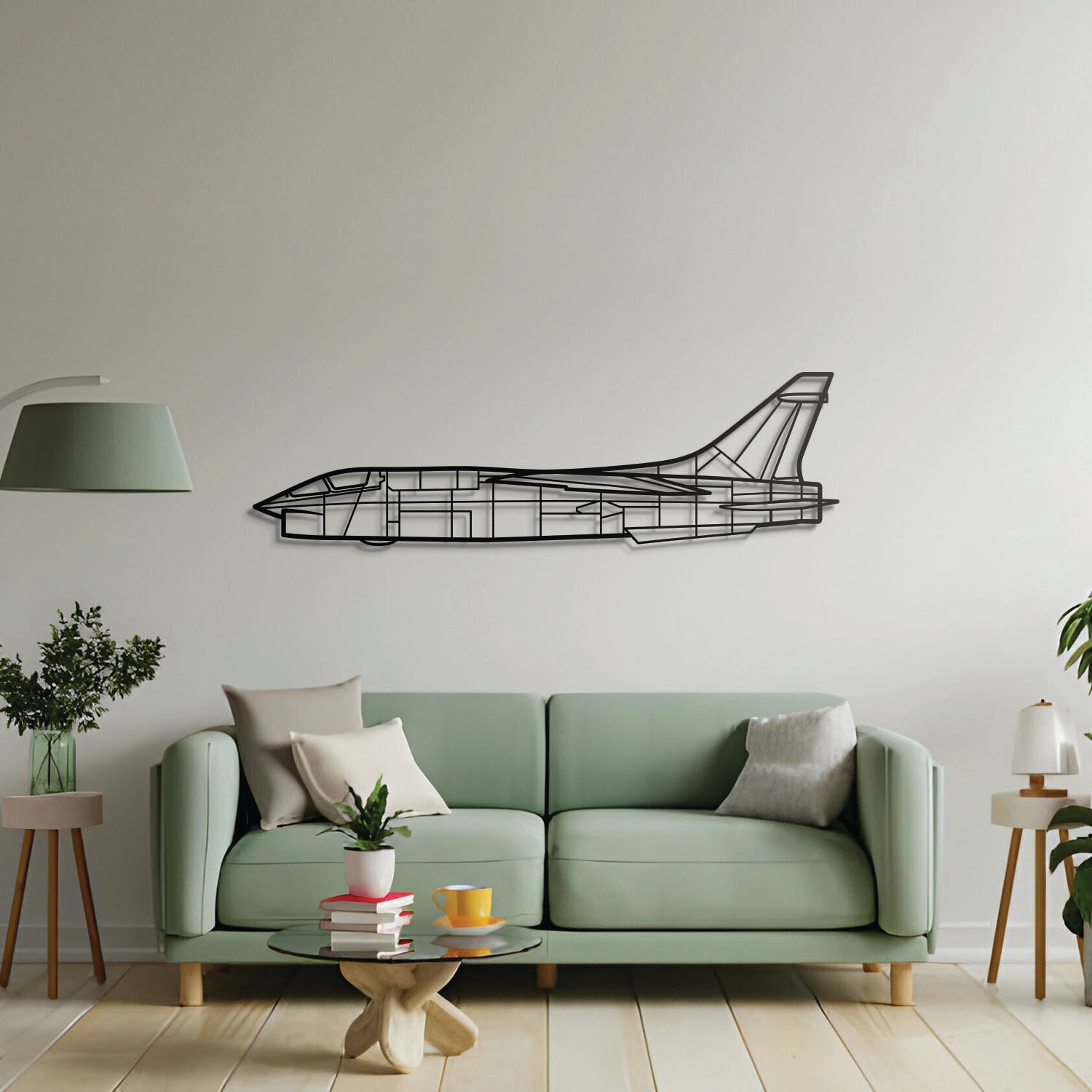 RF-8G Metallflugzeug Wandkunst - NCP0295
