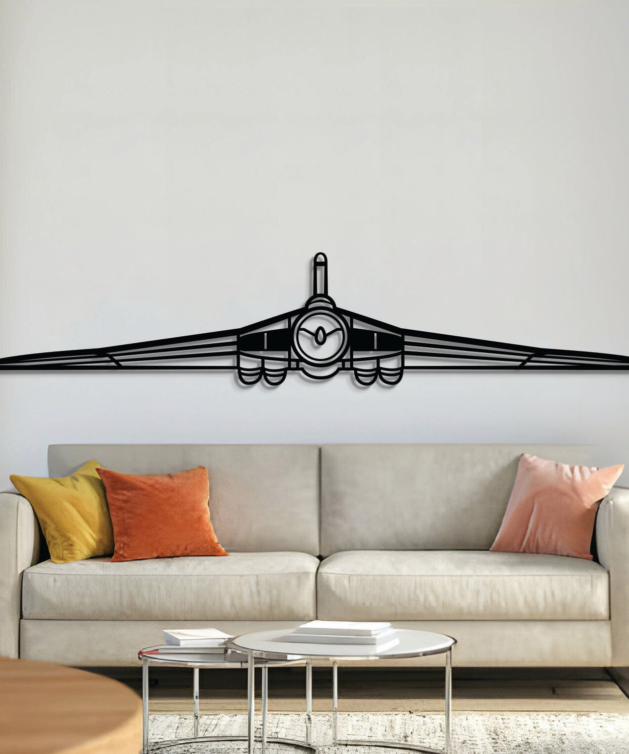 Vulcan Front Metallflugzeug Wandkunst – NCP0609