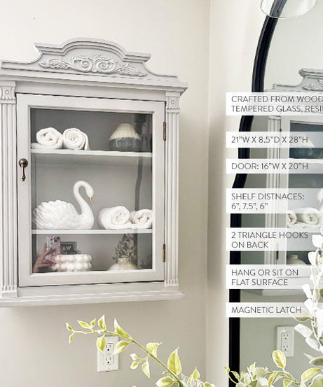 Barocke Eleganz Wandschrank mit Magnettür