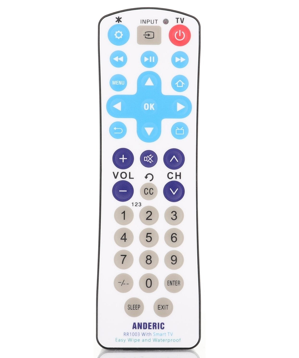 Substitute for RCA 38W766 Antimicrobial 1-Device Universal Remote Control [RR1003]
