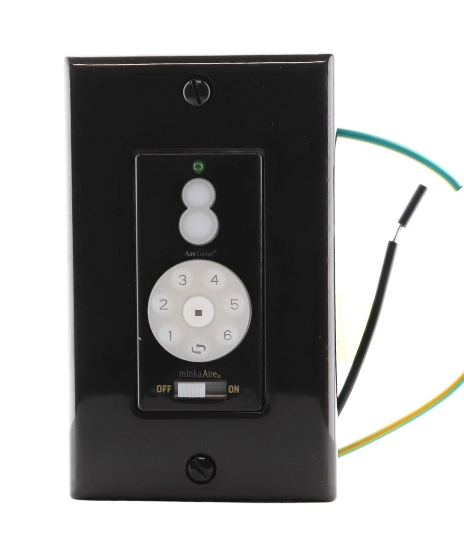 Minka Aire WC500 Wired Wall Plate Ceiling fan Remote Control | 6-Speed | For/Rev | Light Up/Down & Dimming - WC500