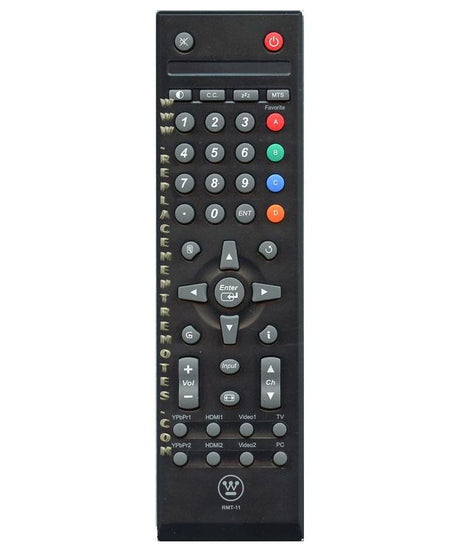 Westinghouse RMT11 Standard TV Remote Control | IR - RMT-11