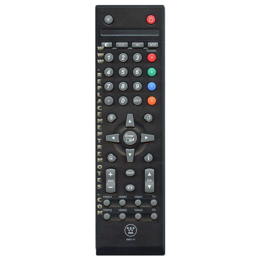 Westinghouse RMT11 Standard TV Remote Control | IR - RMT-11