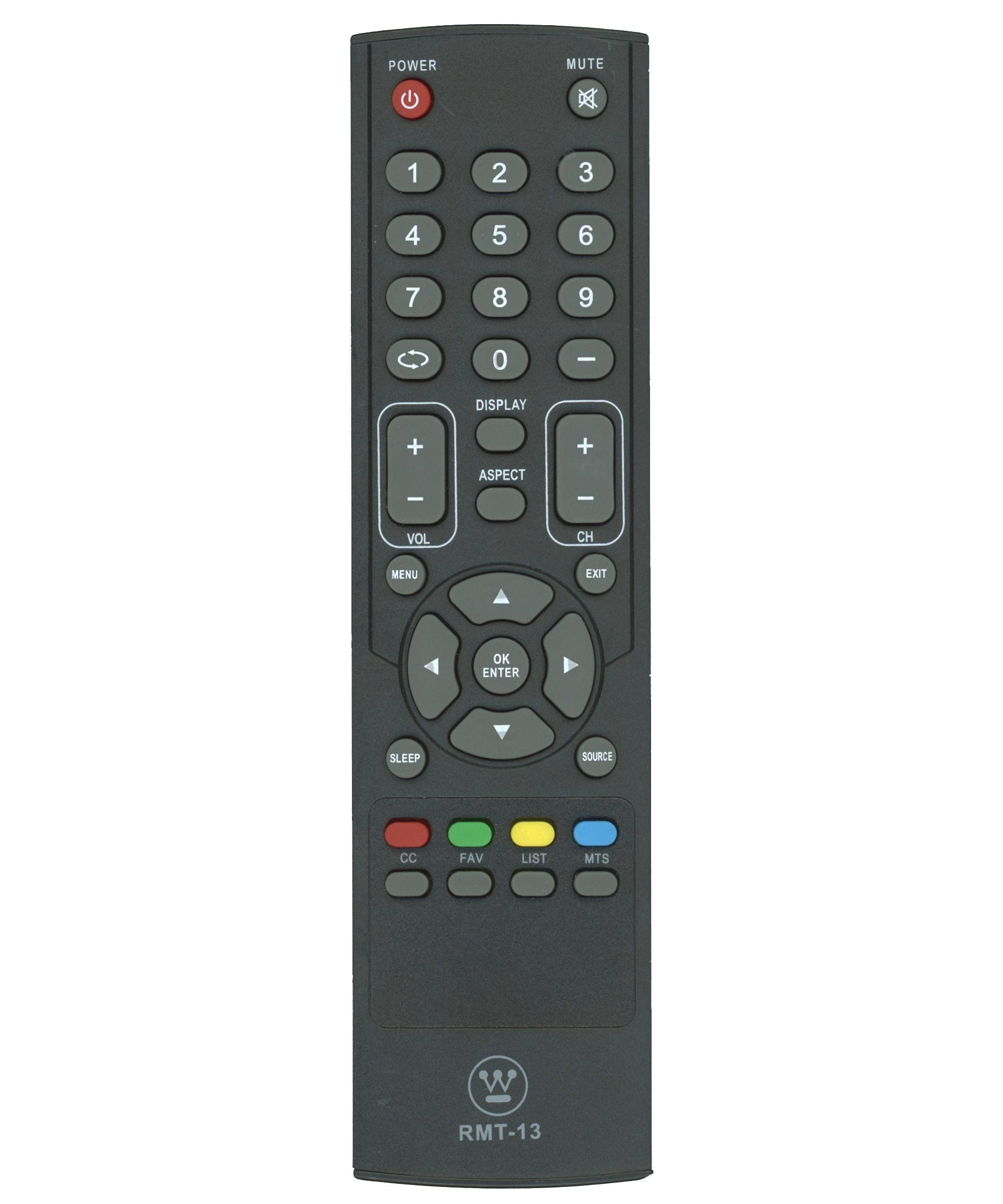 Westinghouse RMT13 TV Remote Control