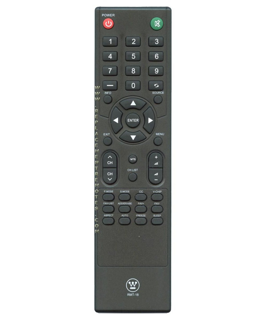 Westinghouse RMT18 TV Remote Control
