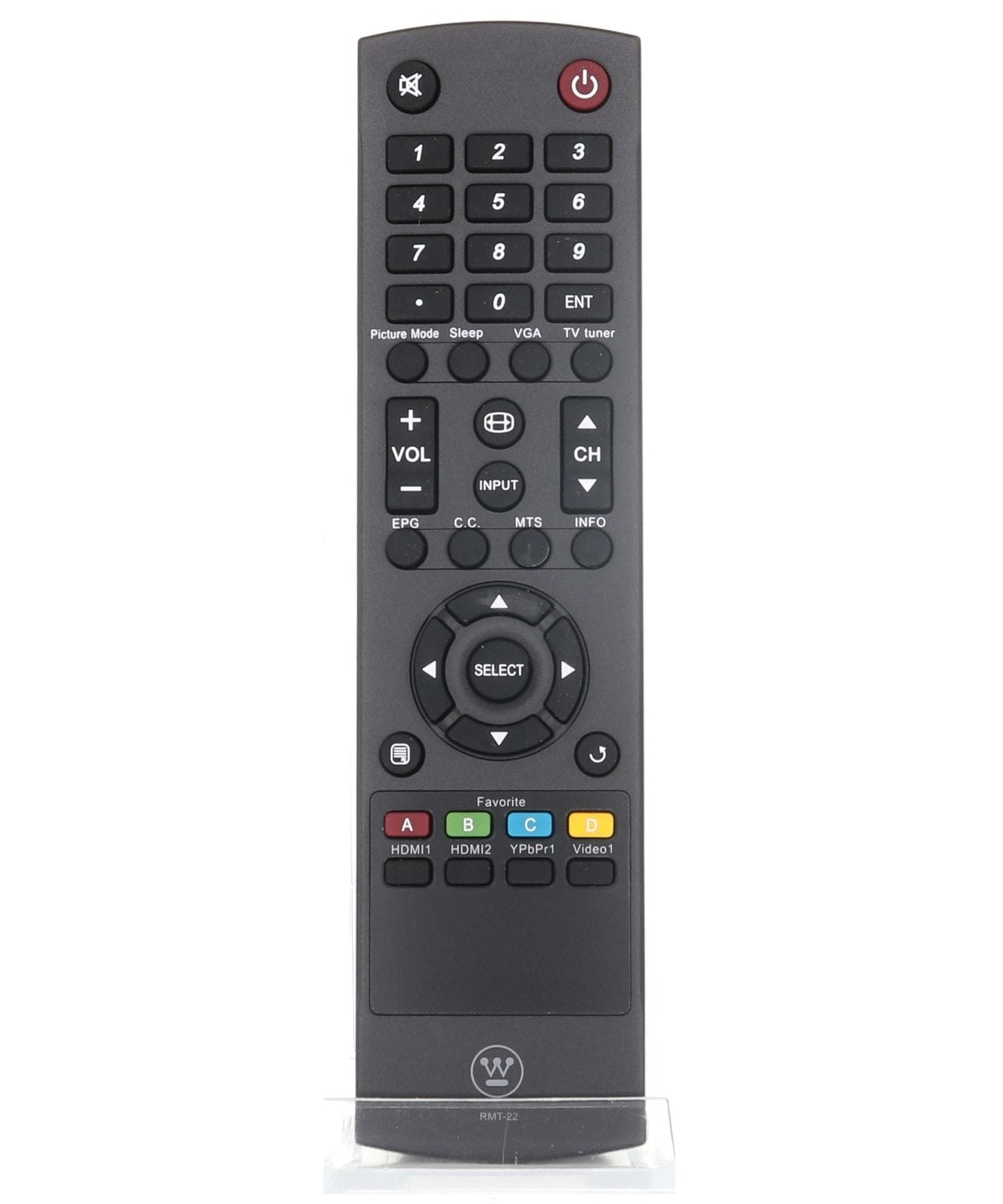 Westinghouse RMT22 TV Remote Control