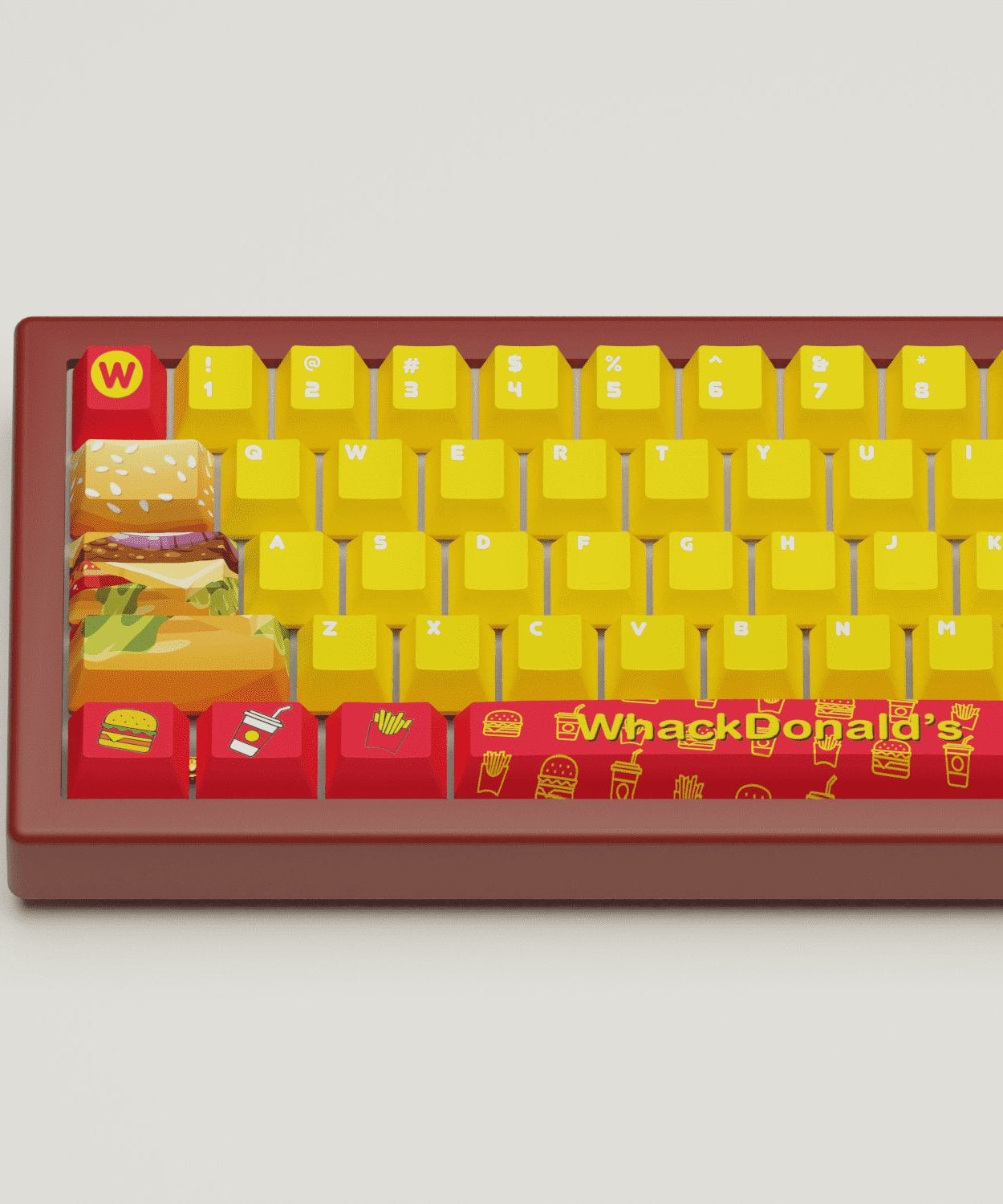 WhackDonald's Design Keycaps and Mechanical Keyboard