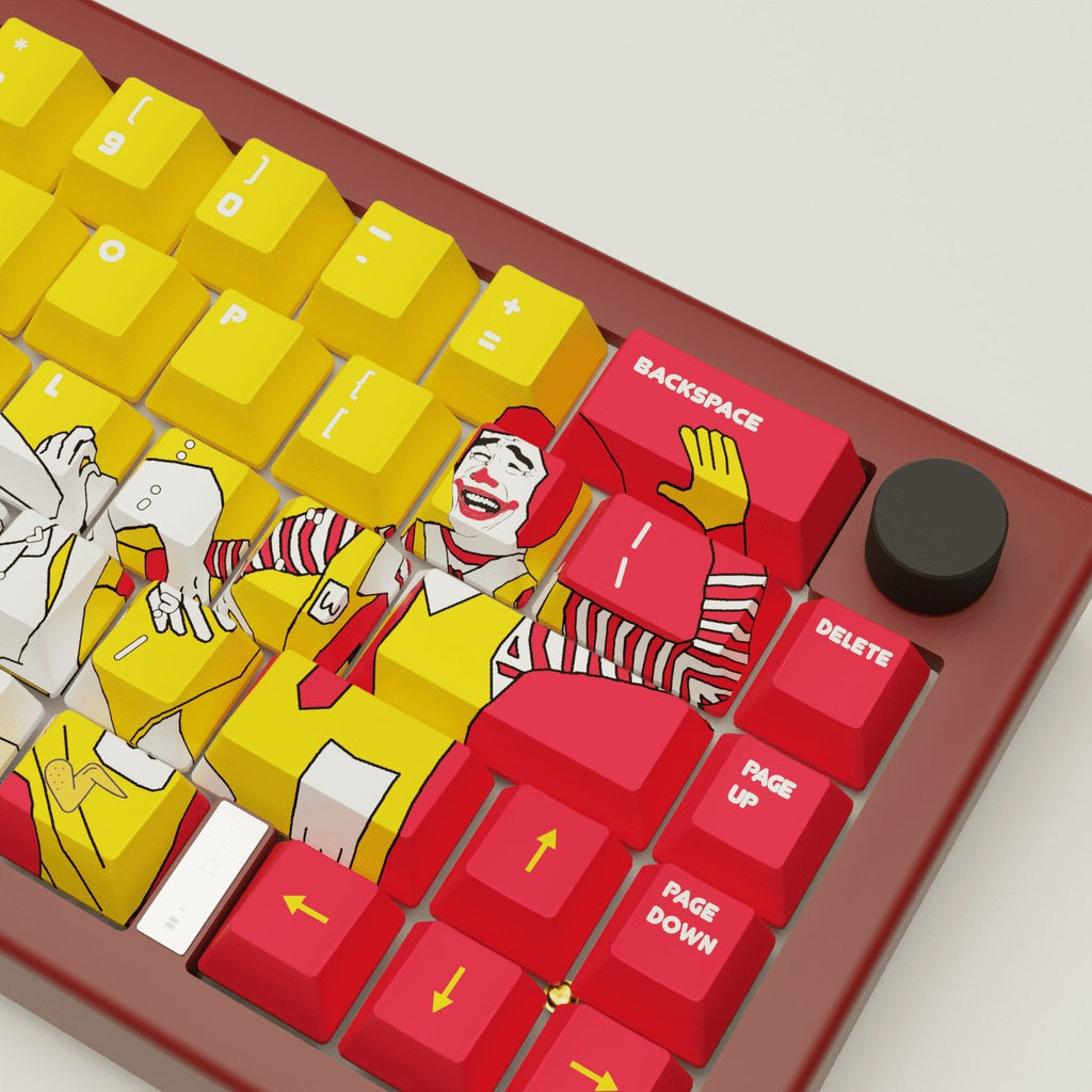 WhackDonald's Design Keycaps and Mechanical Keyboard