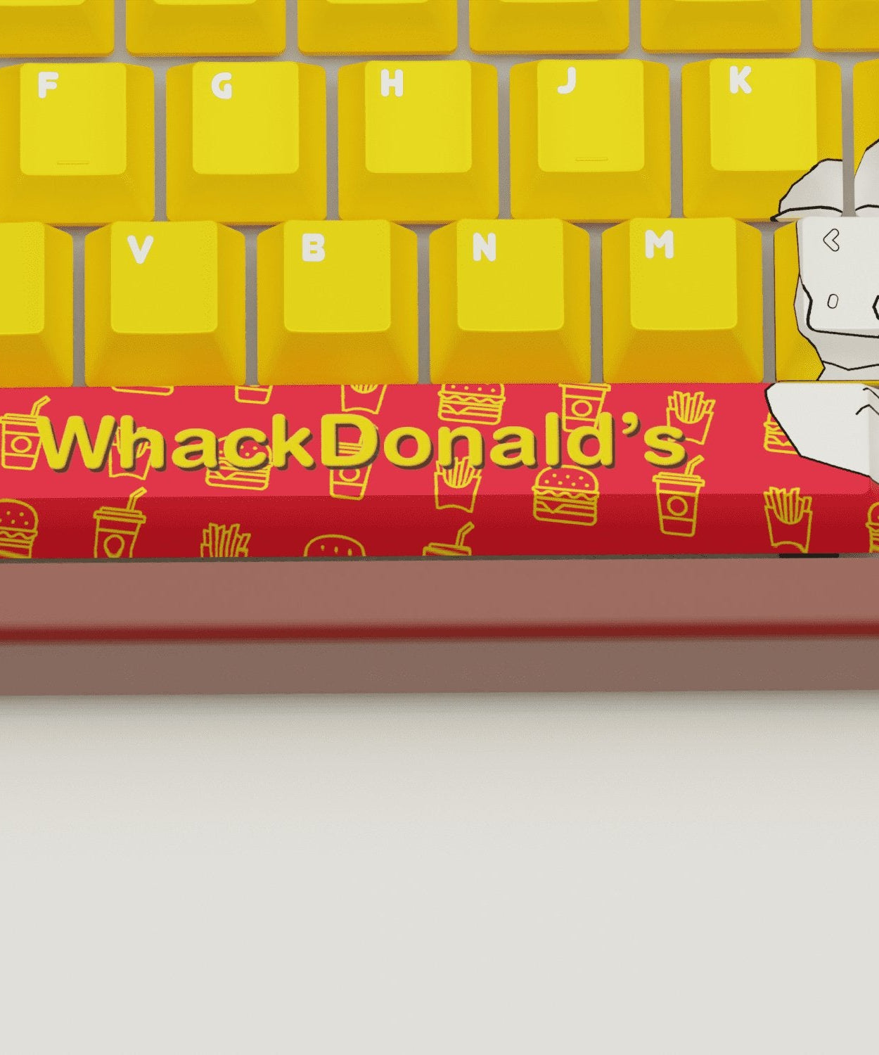 WhackDonald's Design Keycaps and Mechanical Keyboard