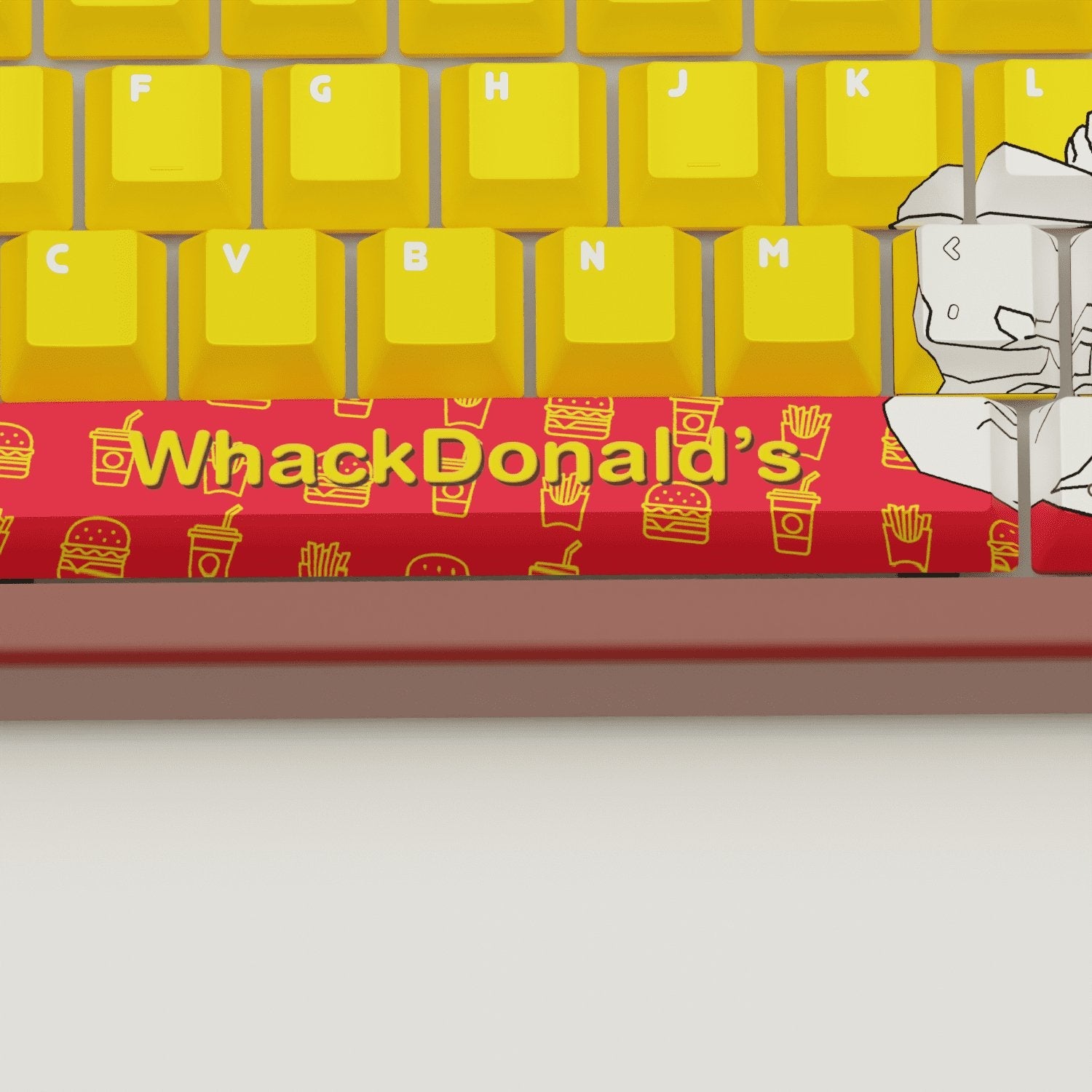 WhackDonald's Design Keycaps and Mechanical Keyboard