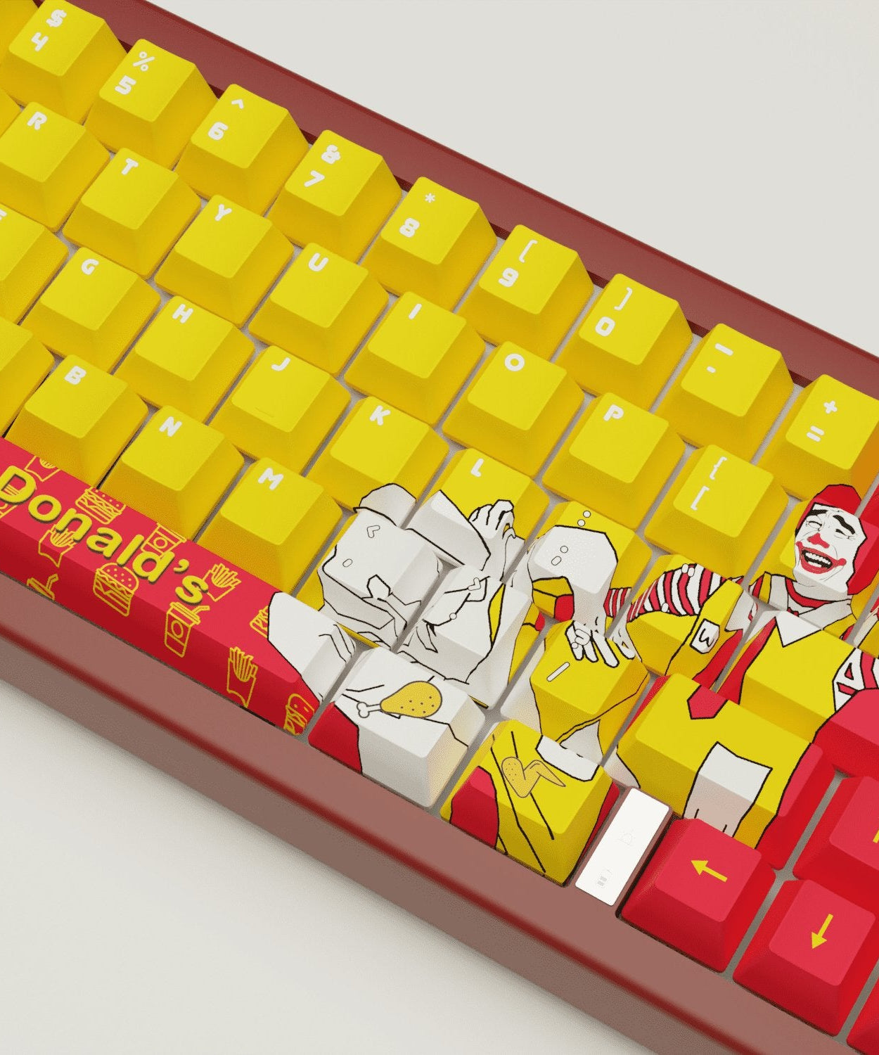 WhackDonald's Design Keycaps and Mechanical Keyboard