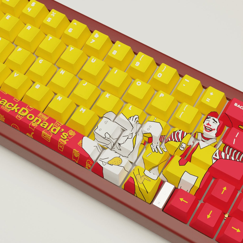 WhackDonald's Design Keycaps and Mechanical Keyboard