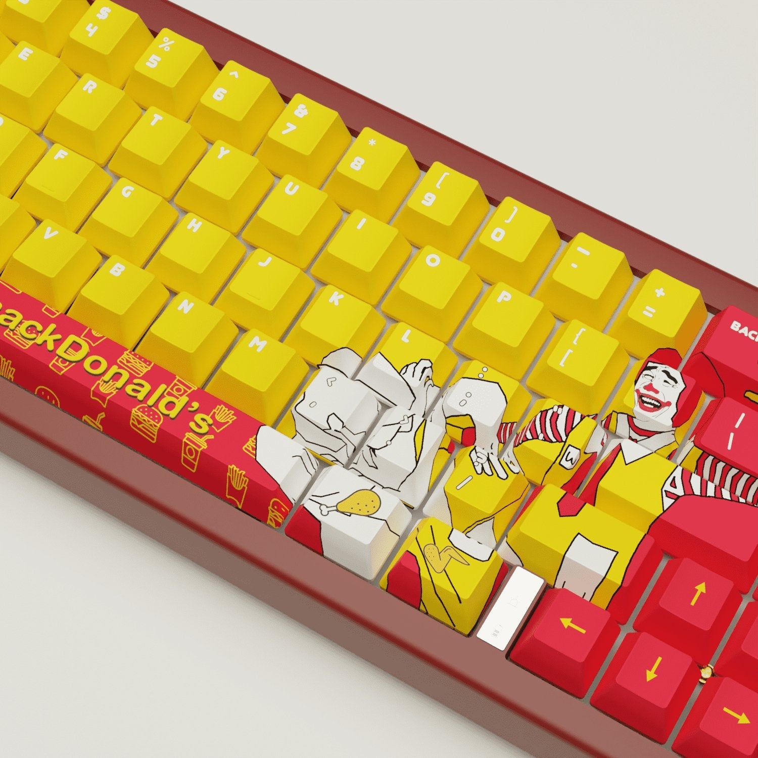 WhackDonald's Design Keycaps and Mechanical Keyboard