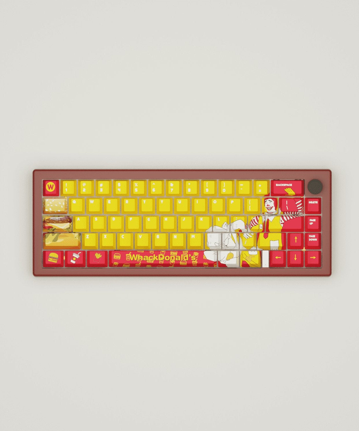 WhackDonald's Design Keycaps and Mechanical Keyboard