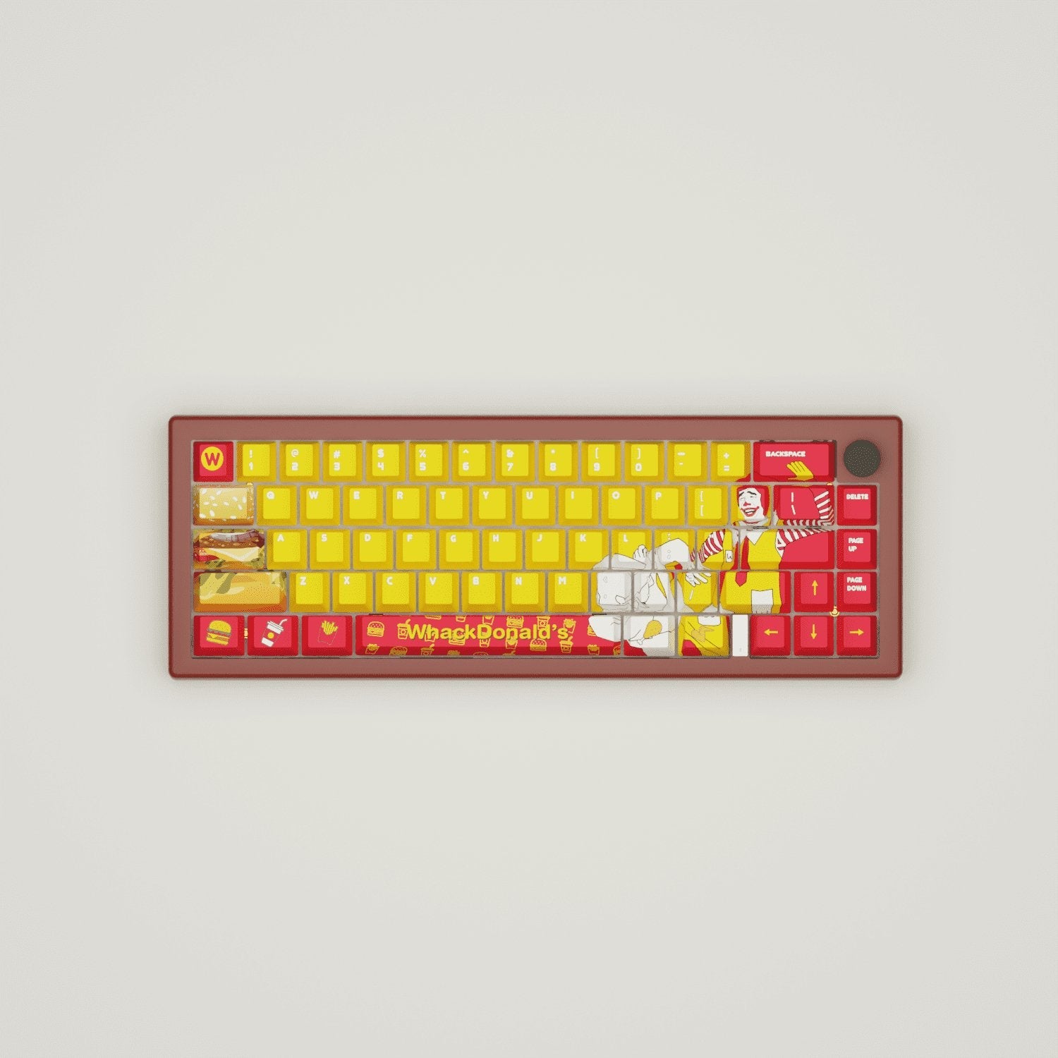 WhackDonald's Design Keycaps and Mechanical Keyboard