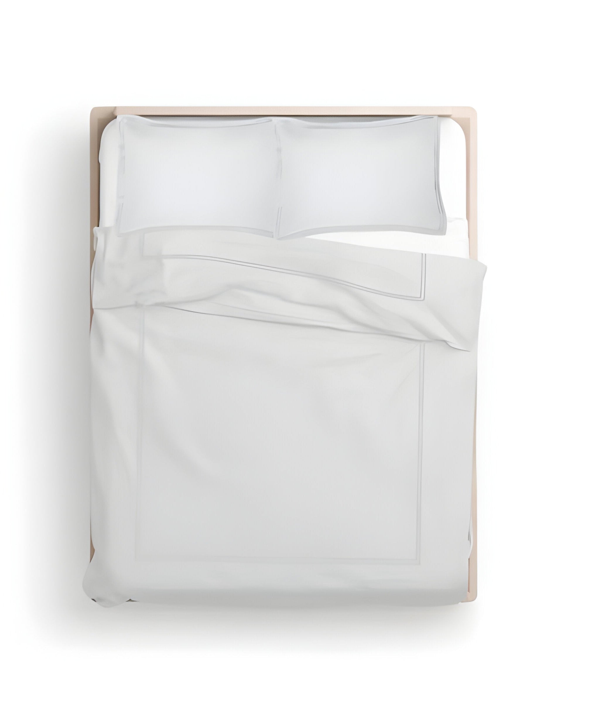 400TC Cotton Luxurious Double Embroidery Sateen Solid Duvet Cover Set