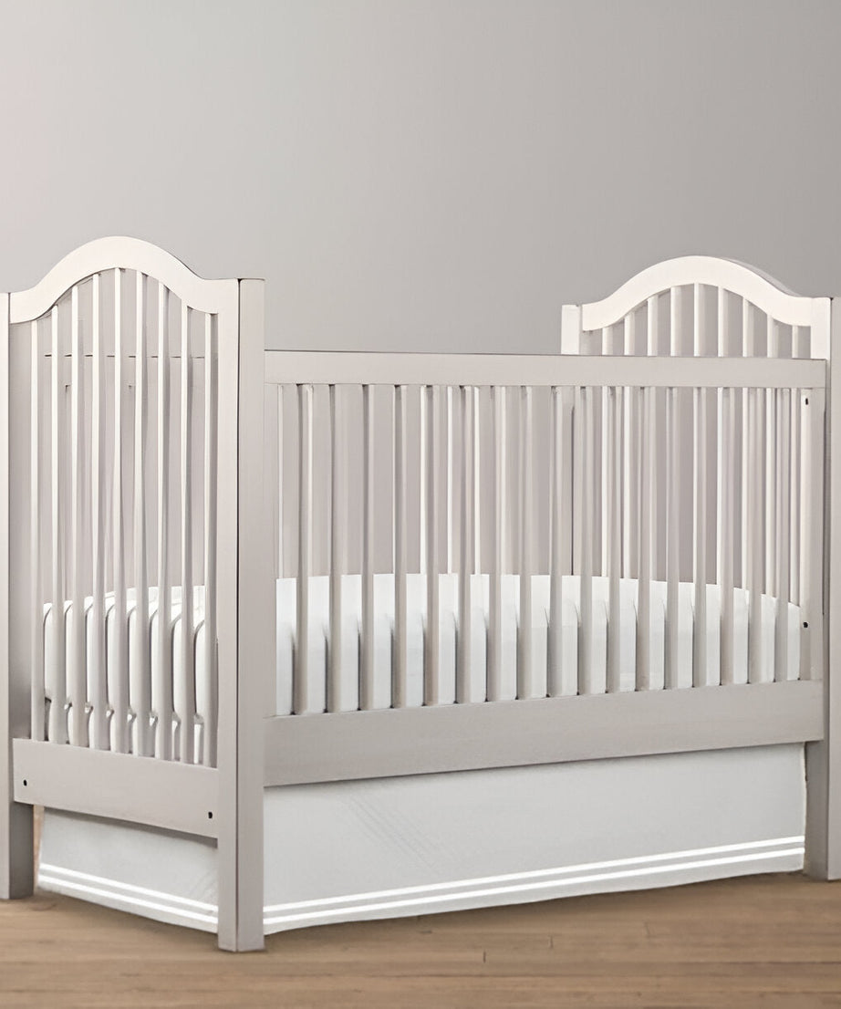Double Embroidery Cotton Crib Skirt