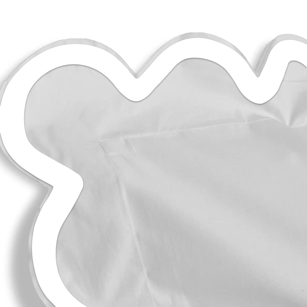 400TC Applique Scalloped Embroidery Cotton Duvet Cover Set