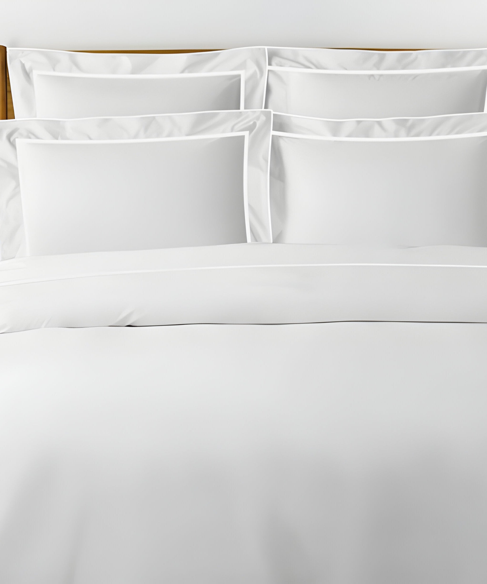 400TC Embroidery & Border Cotton Sateen Solid Duvet Cover Set