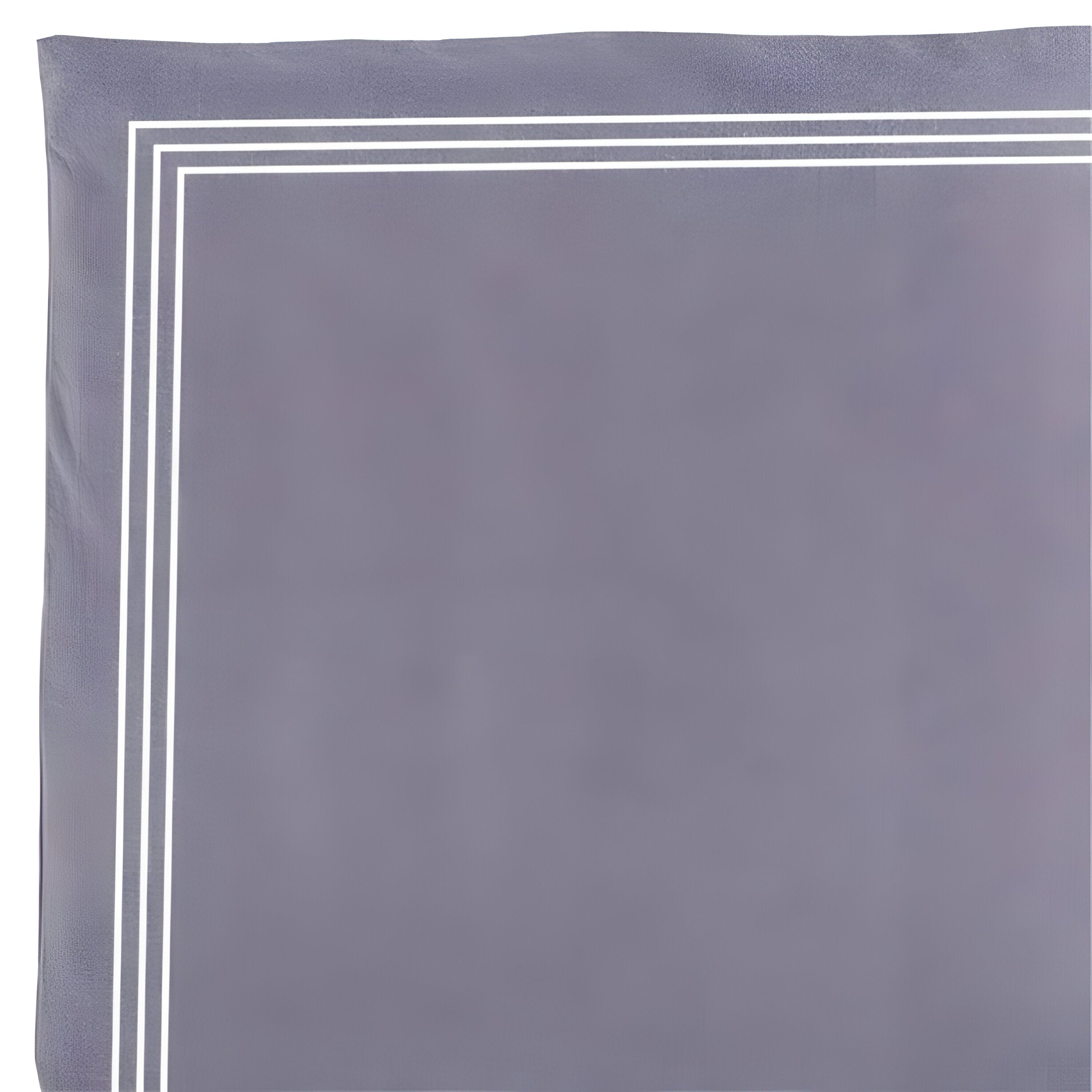 200TC Yarn Dyed Chambray Indigo Blue Triple Embroidery Duvet Cover Set