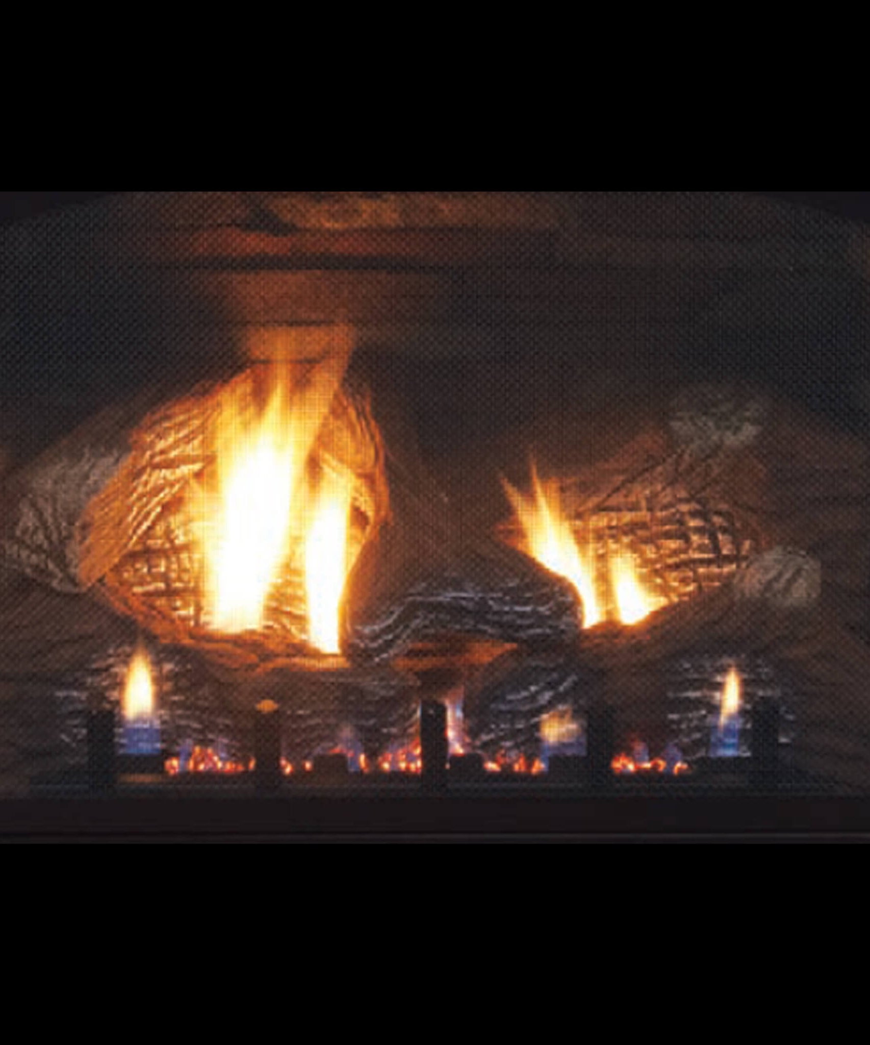 White Mountain Hearth (Empire) Vail 32-Inch Vent-Free Propane/Natural Gas Fireplace With Outer Frame, Hood, Louvers (SAK41582)