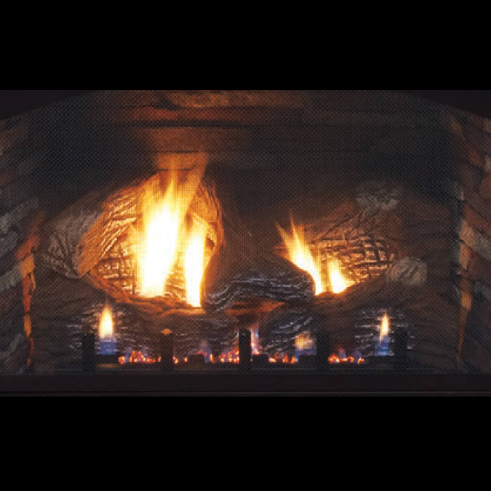 White Mountain Hearth (Empire) Vail 32-Inch Vent-Free Propane/Natural Gas Fireplace With Outer Frame, Hood, Louvers (SAK41582)