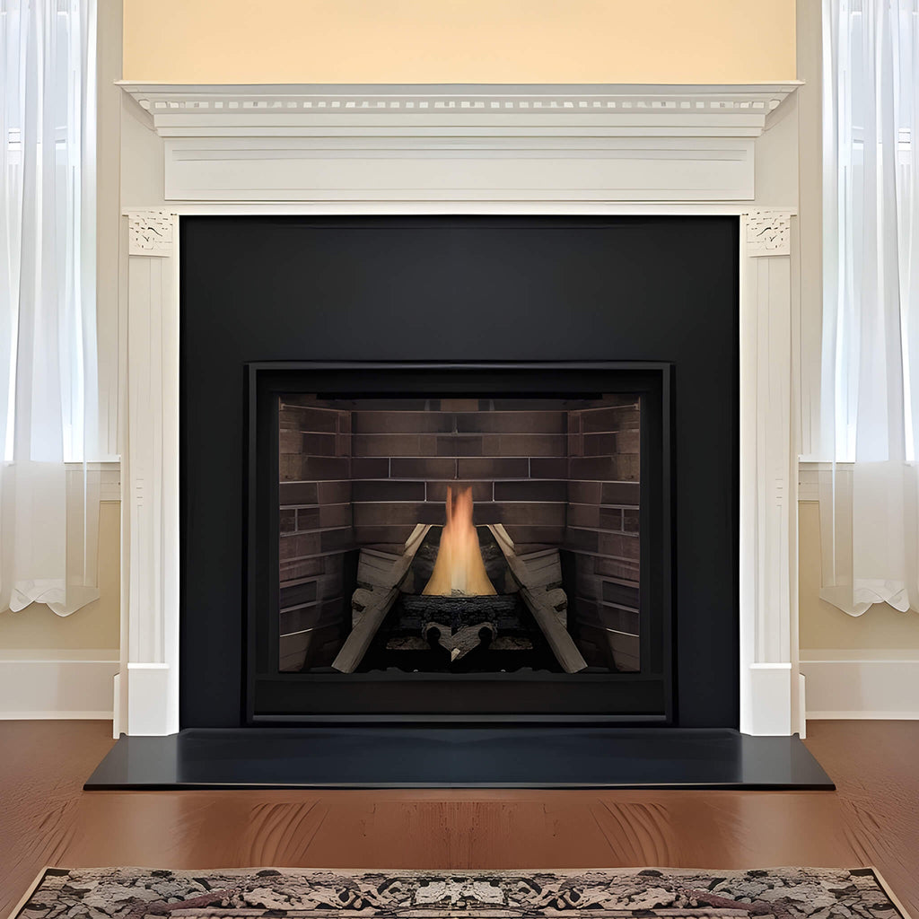 White Mountain Hearth (Empire) Tahoe 36-Inch Clean Face Direct Vent Natural Gas Traditional Premium Fireplace [DVCP36BP30N/70N] (SAK26519)