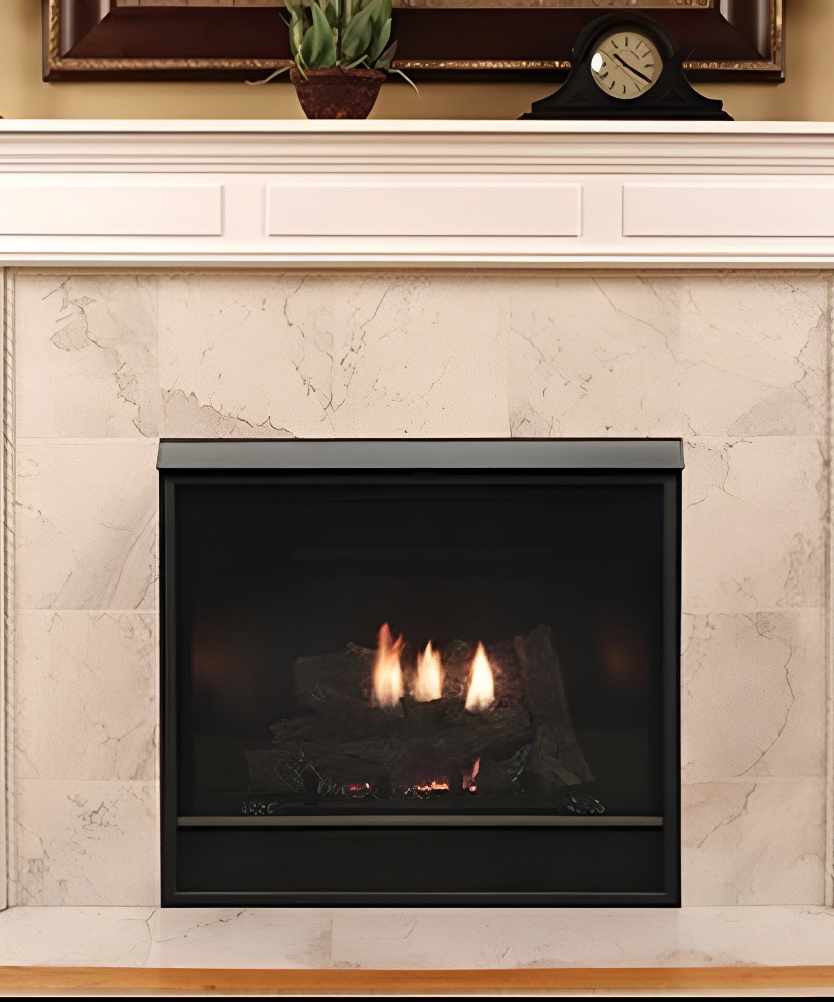 White Mountain Hearth (Empire) Tahoe 42-Inch Clean Face Direct Vent Deluxe Millivolt Fireplace [DVCD42FP30N/71P] (SAK56352)