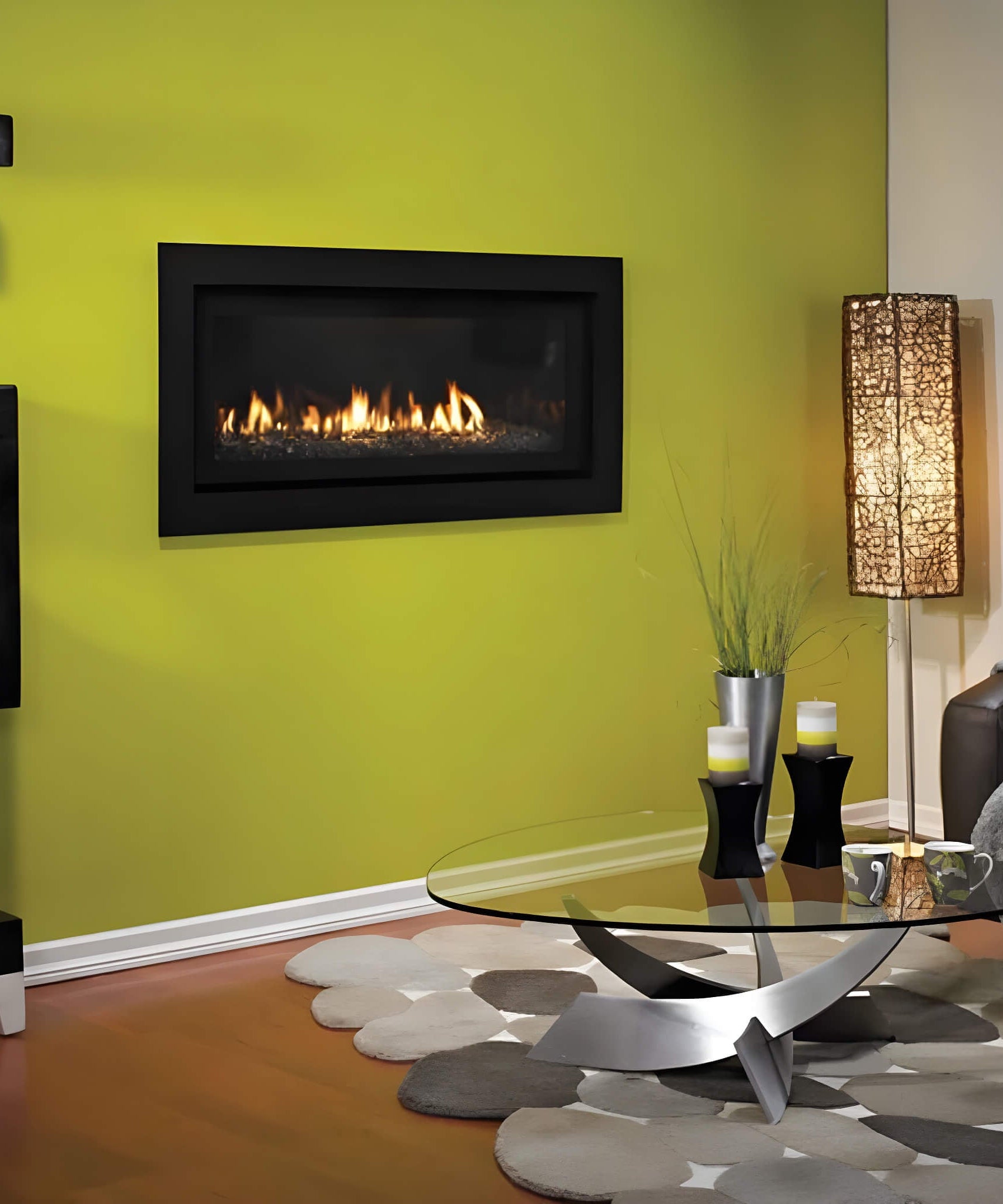 White Mountain Hearth (Empire) Boulevard 41-Inch Direct Vent Contemporary Linear Natural Gas Fireplace [DVLL41FP92N] (SAK87549)
