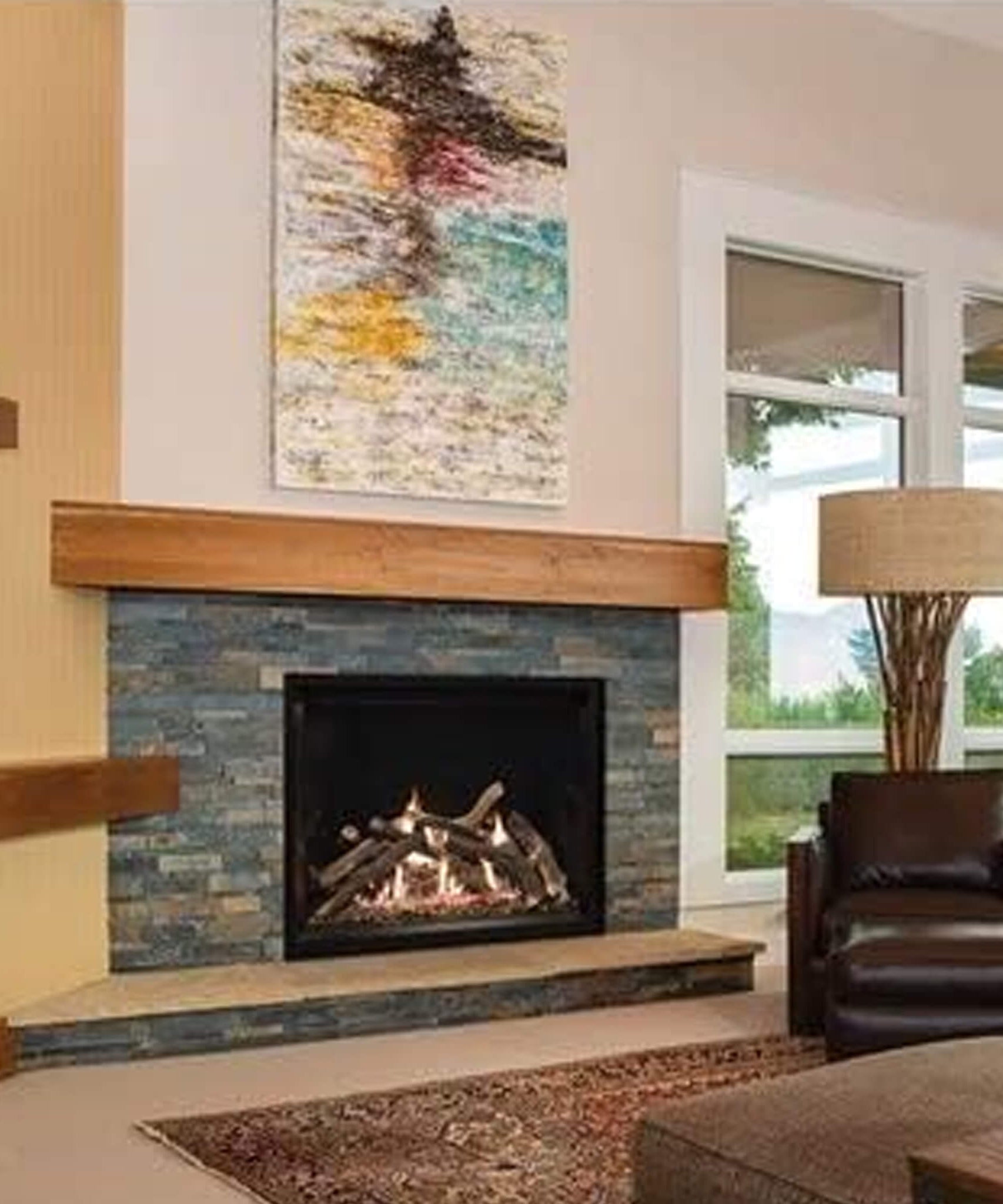 White Mountain Hearth (Empire) Rushmore 36-Inch TruFlame Clean Face Natural Gas Direct Vent Fireplace [DVCT36CBP95N] (SAK69428)