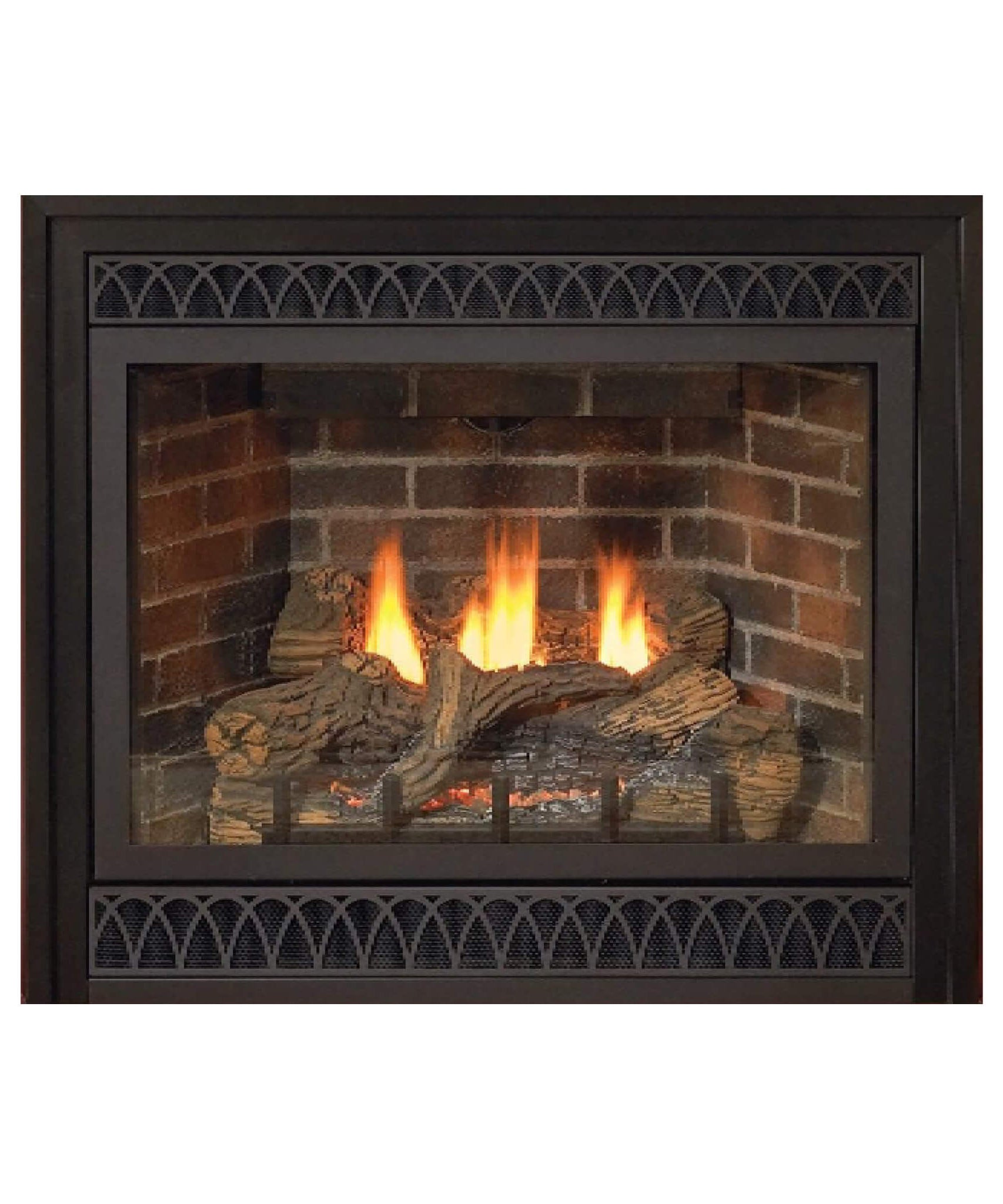 White Mountain Hearth Tahoe Propane Gas Direct Vent Deluxe Fireplace With Switch And Blower [DVD36FP] (SAK98471)