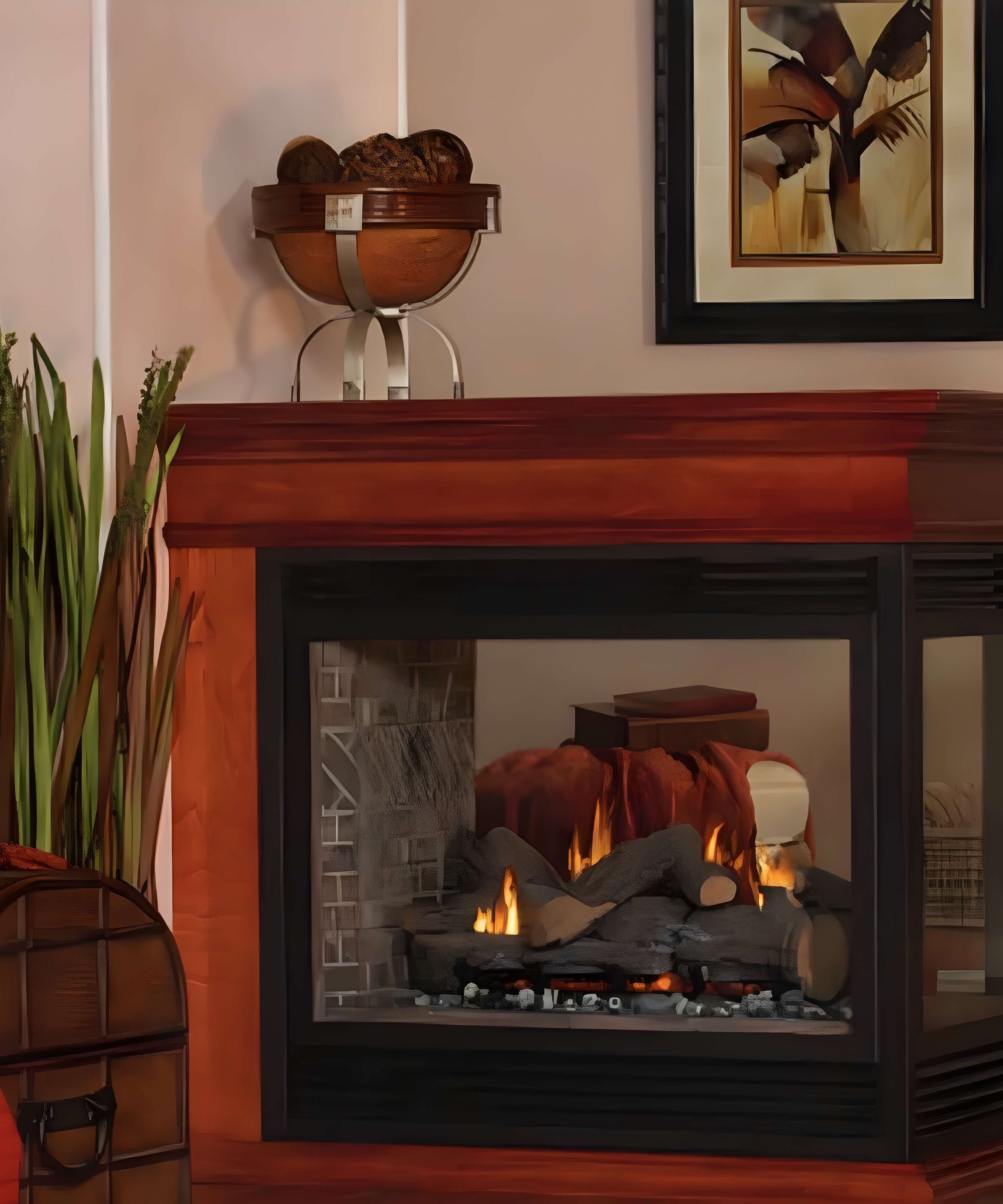 White Mountain Hearth (Empire) Tahoe 36-Inch Propane Gas Direct Vent Premium See Through Fireplace [DVP36SP32EP] (SAK86420)