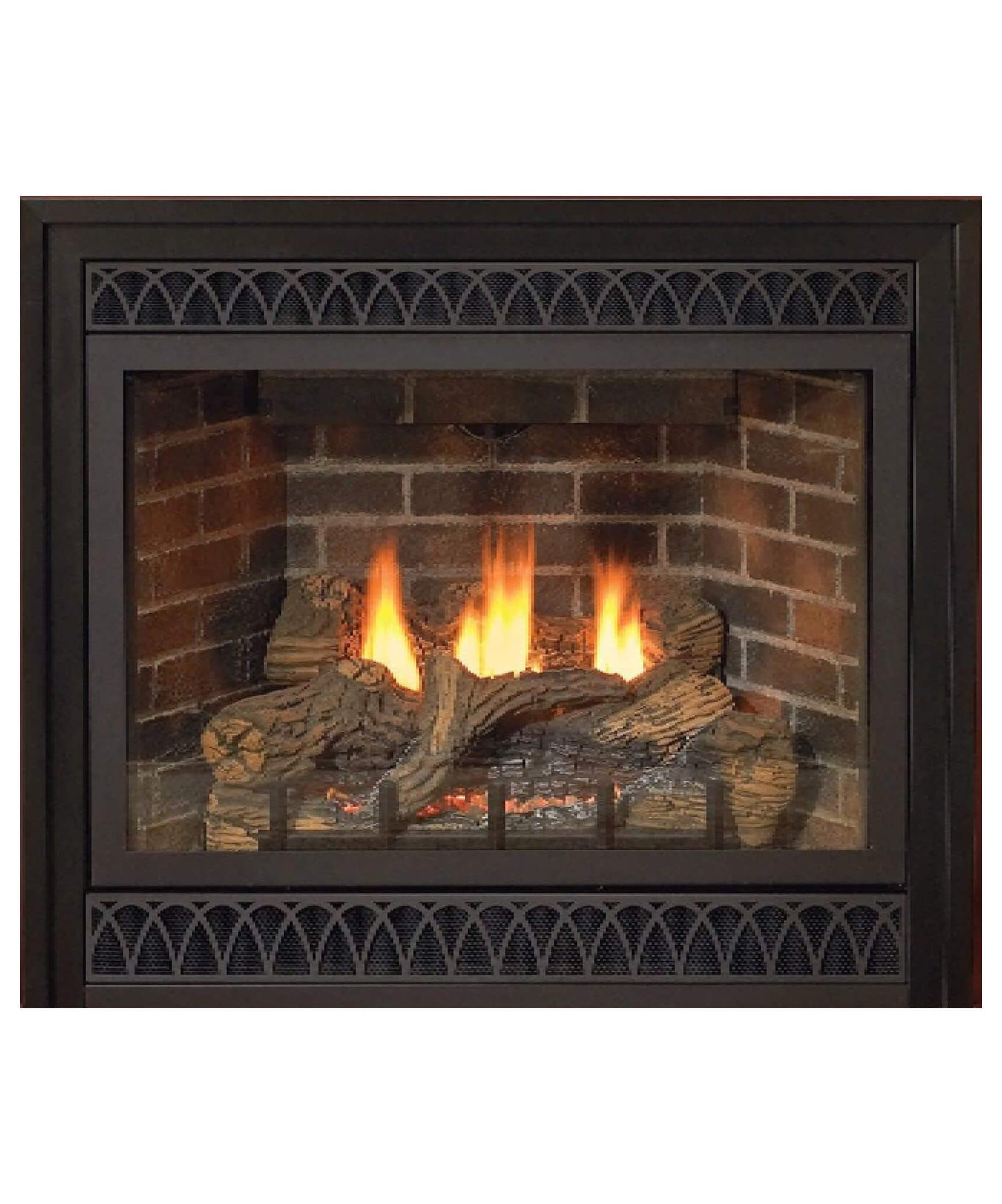 White Mountain Hearth (Empire) Tahoe 48-Inch Intermittent Pilot Propane Gas Direct Vent Deluxe Fireplace W/ On/Off Switch [DVD48FP70P] (SAK40376)