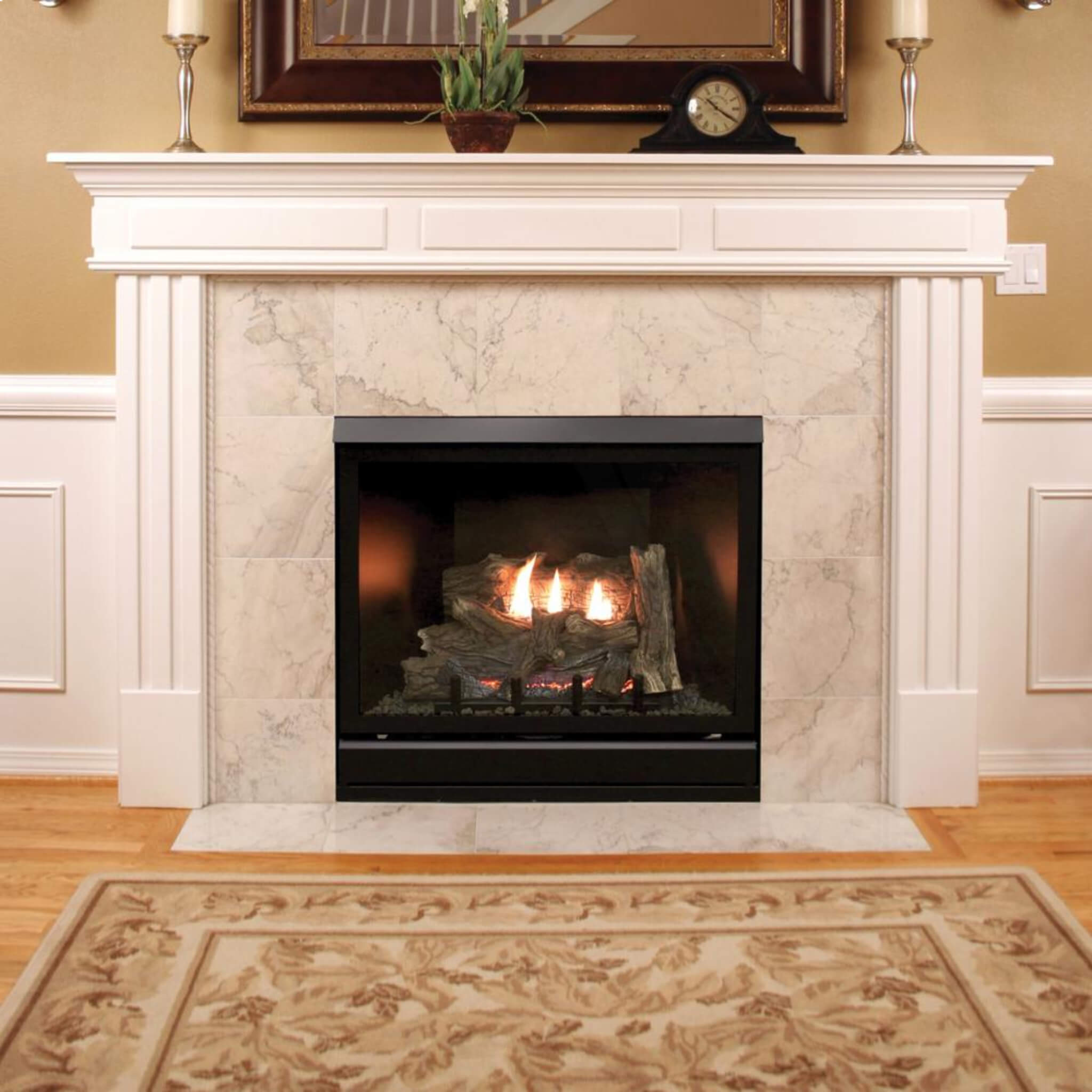 White Mountain Hearth (Empire) Tahoe Clean Face Direct Vent Deluxe Fireplace With Millivolt Control And On/Off Switch [DVCD32FP30N/P] (SAK72051)