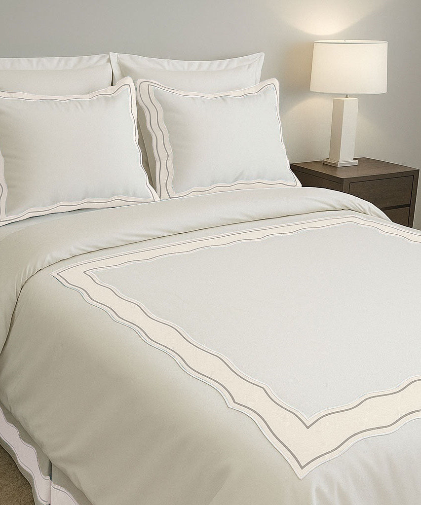 Sagrisa Applique Embroidery Cotton Duvet Cover Set