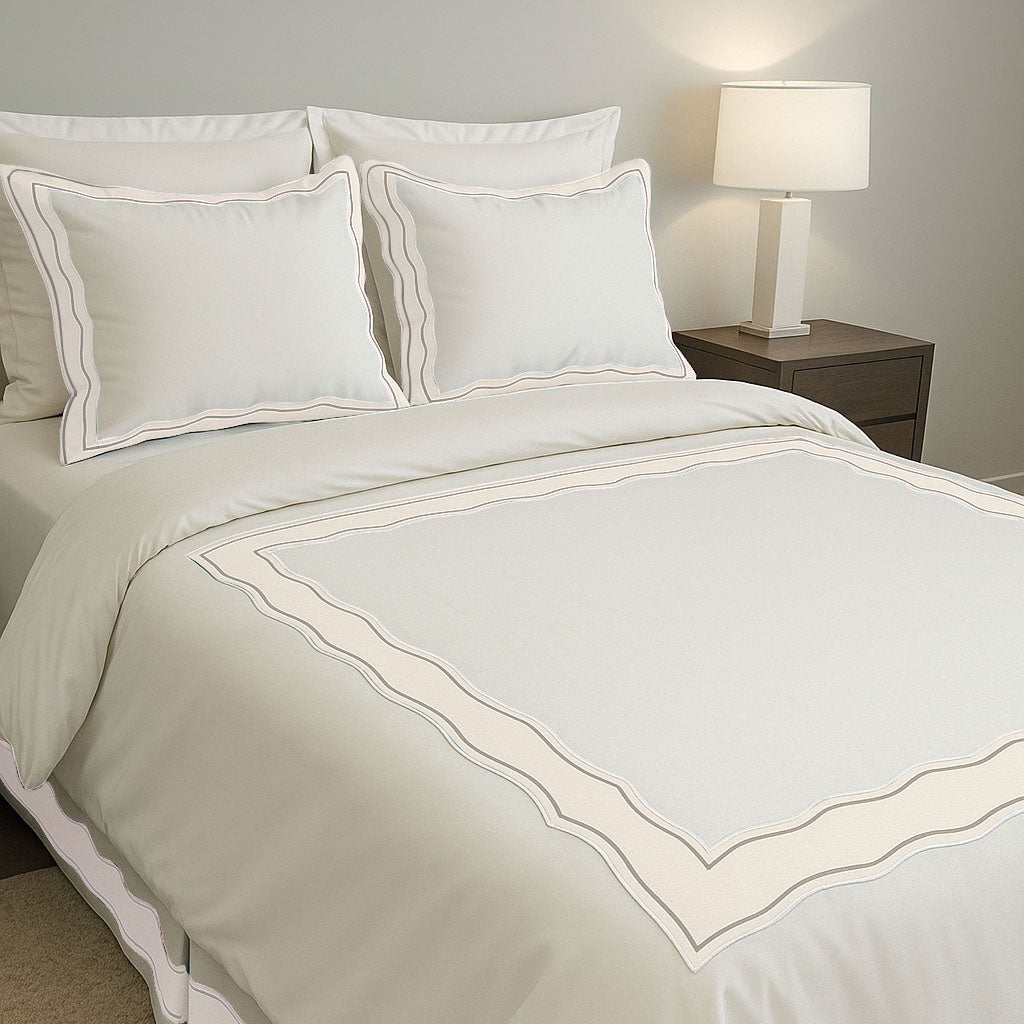 Sagrisa Applique Embroidery Cotton Duvet Cover Set