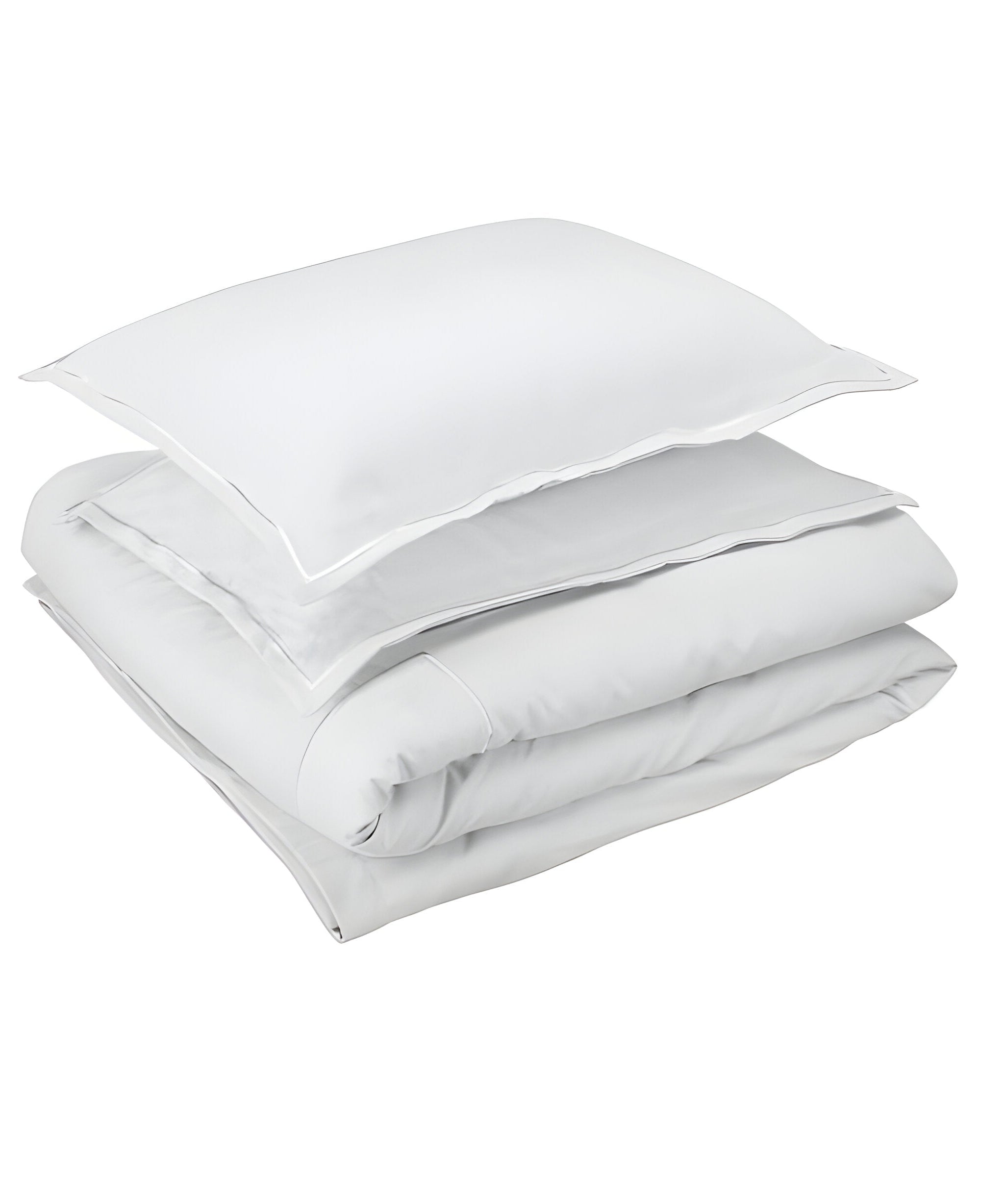 400TC Cotton Luxurious Single Embroidery Sateen Solid Duvet Cover Set