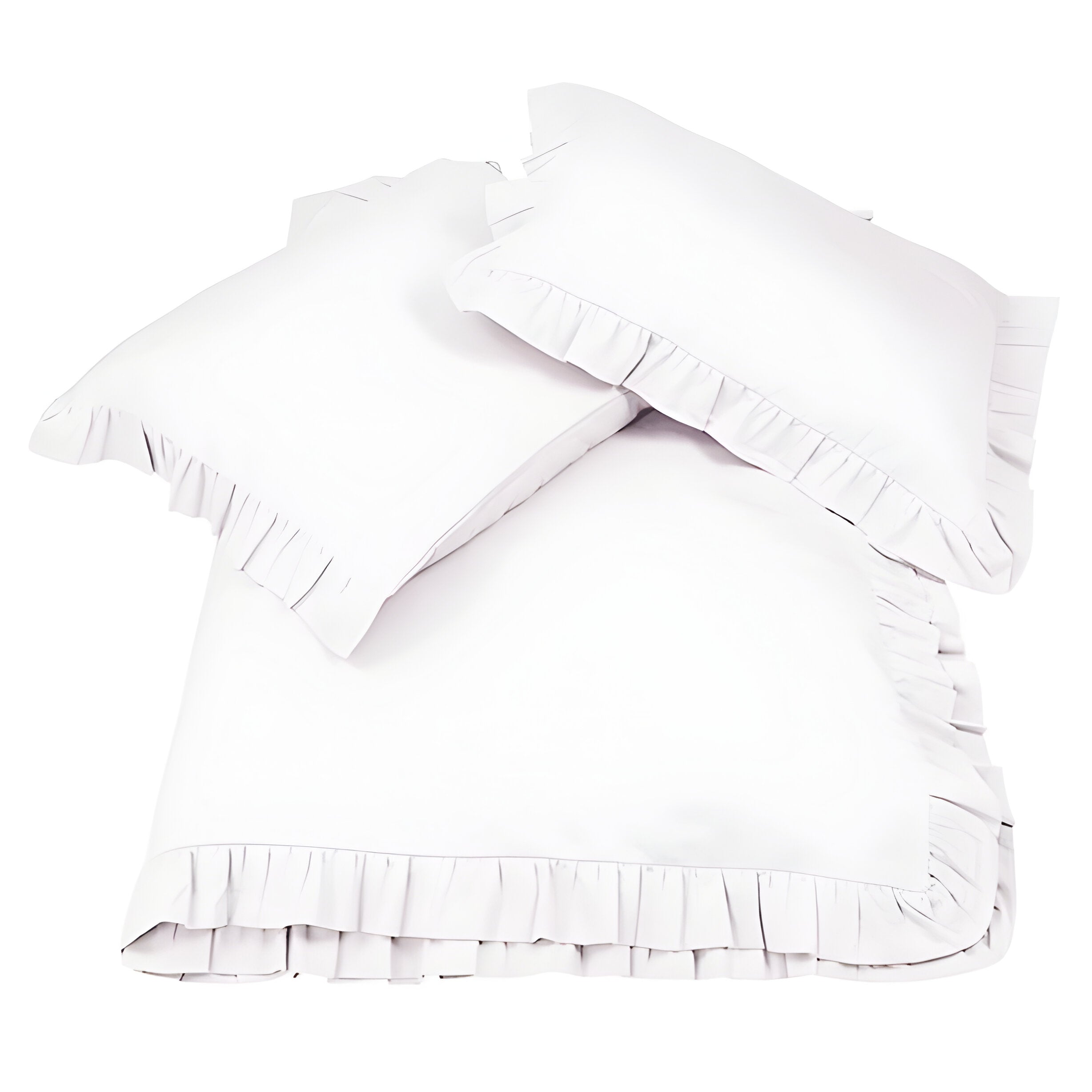 400TC Cotton Sateen Ruffle Duvet Cover Set