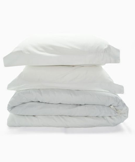 400TC Cotton Wrinkle-Free Sateen Solid Duvet Cover Set