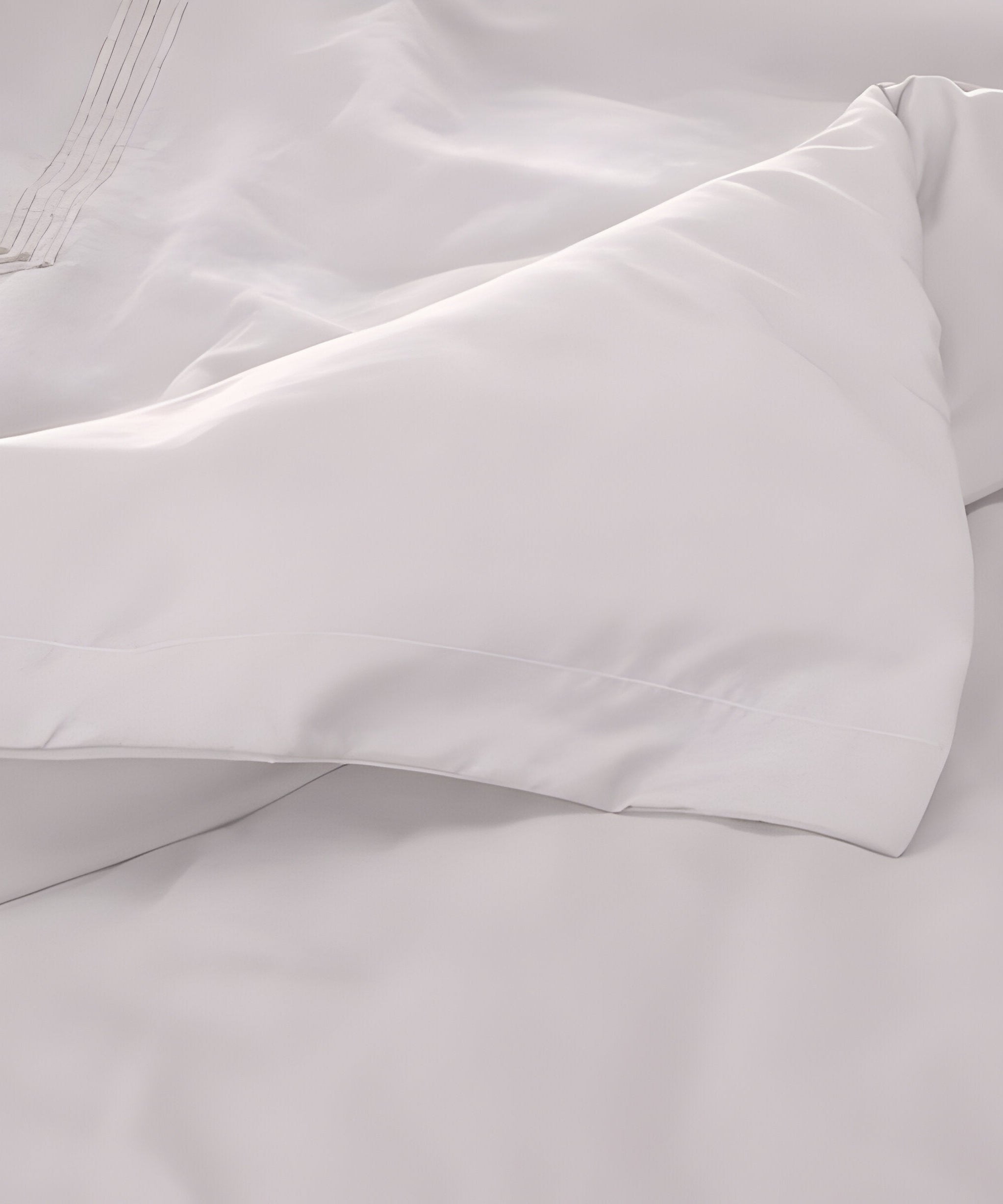 400TC Cotton Luxurious Triple Embroidery Sateen Solid Duvet Cover Set