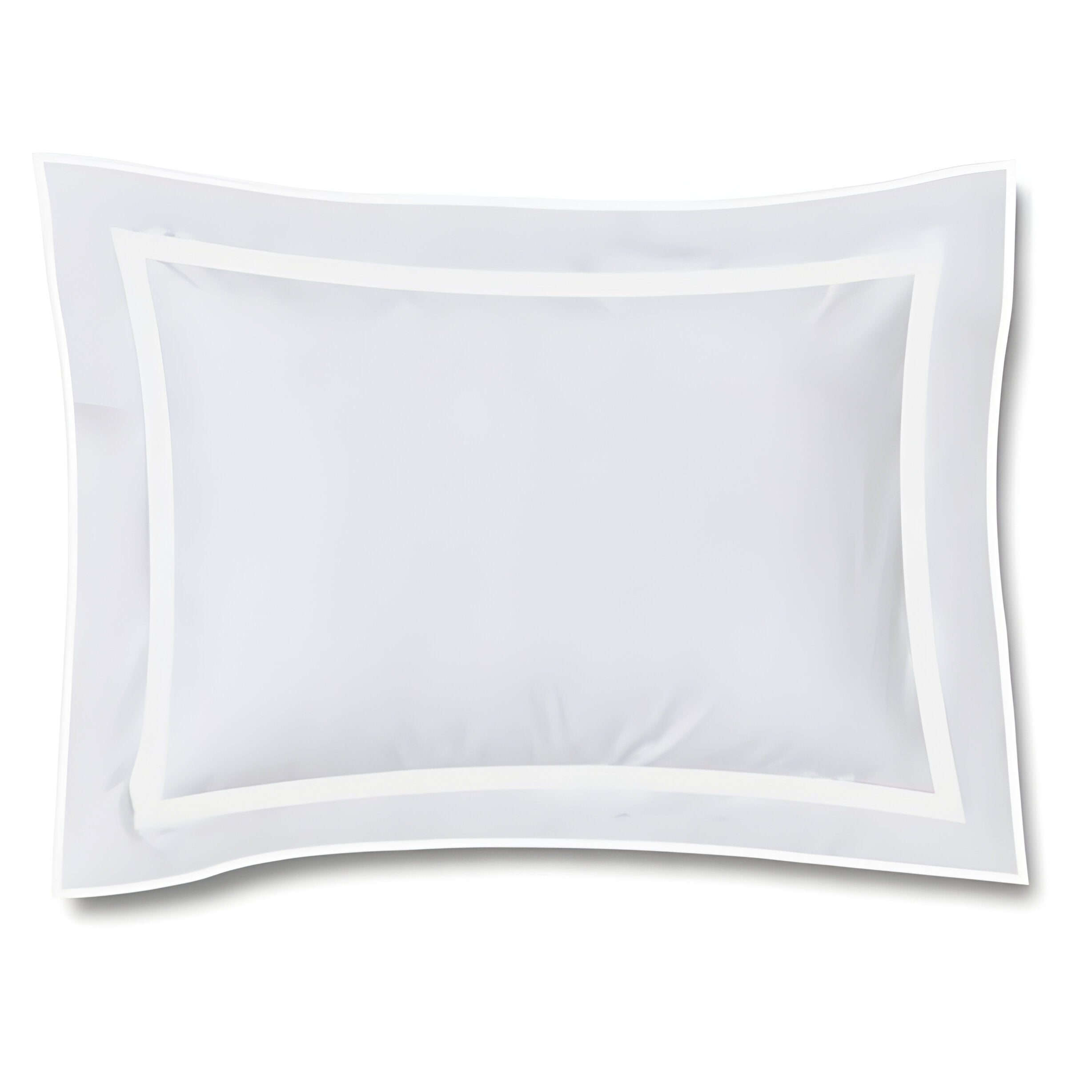 400TC Embroidery & Border Cotton Sateen Solid Duvet Cover Set