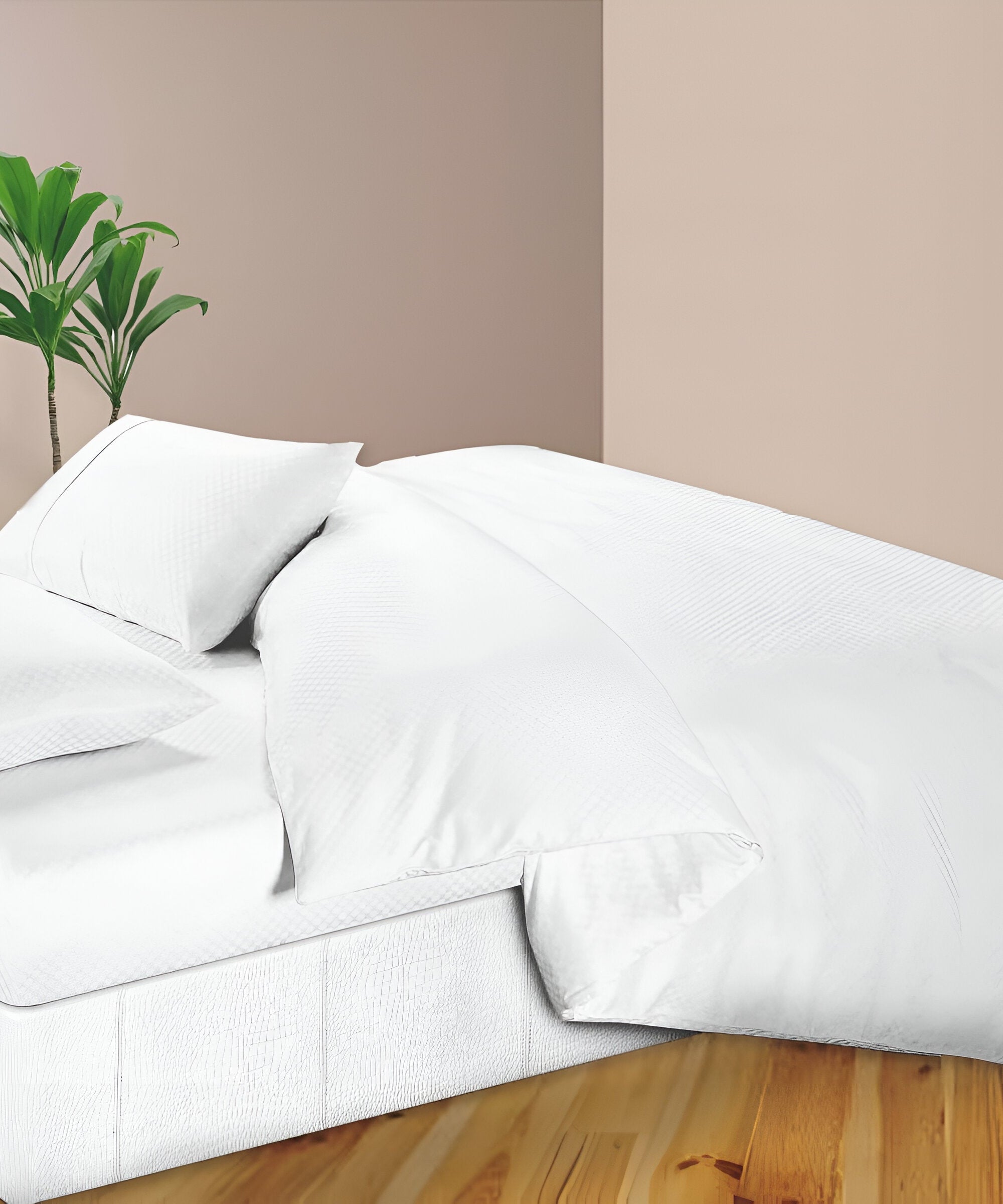 400TC Microcheck Duvet Cover Set